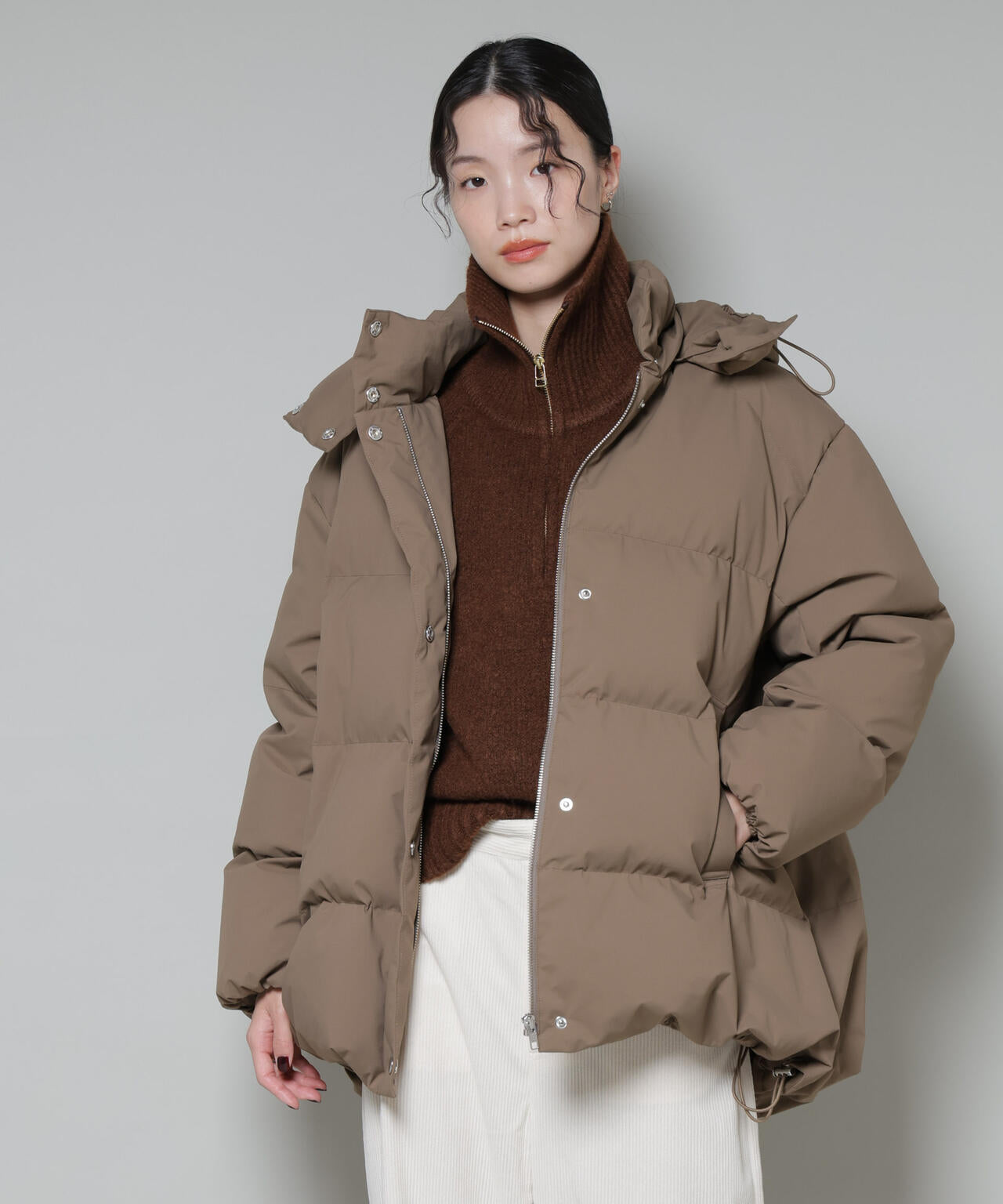 Aラインミドルダウンコート 6735214305