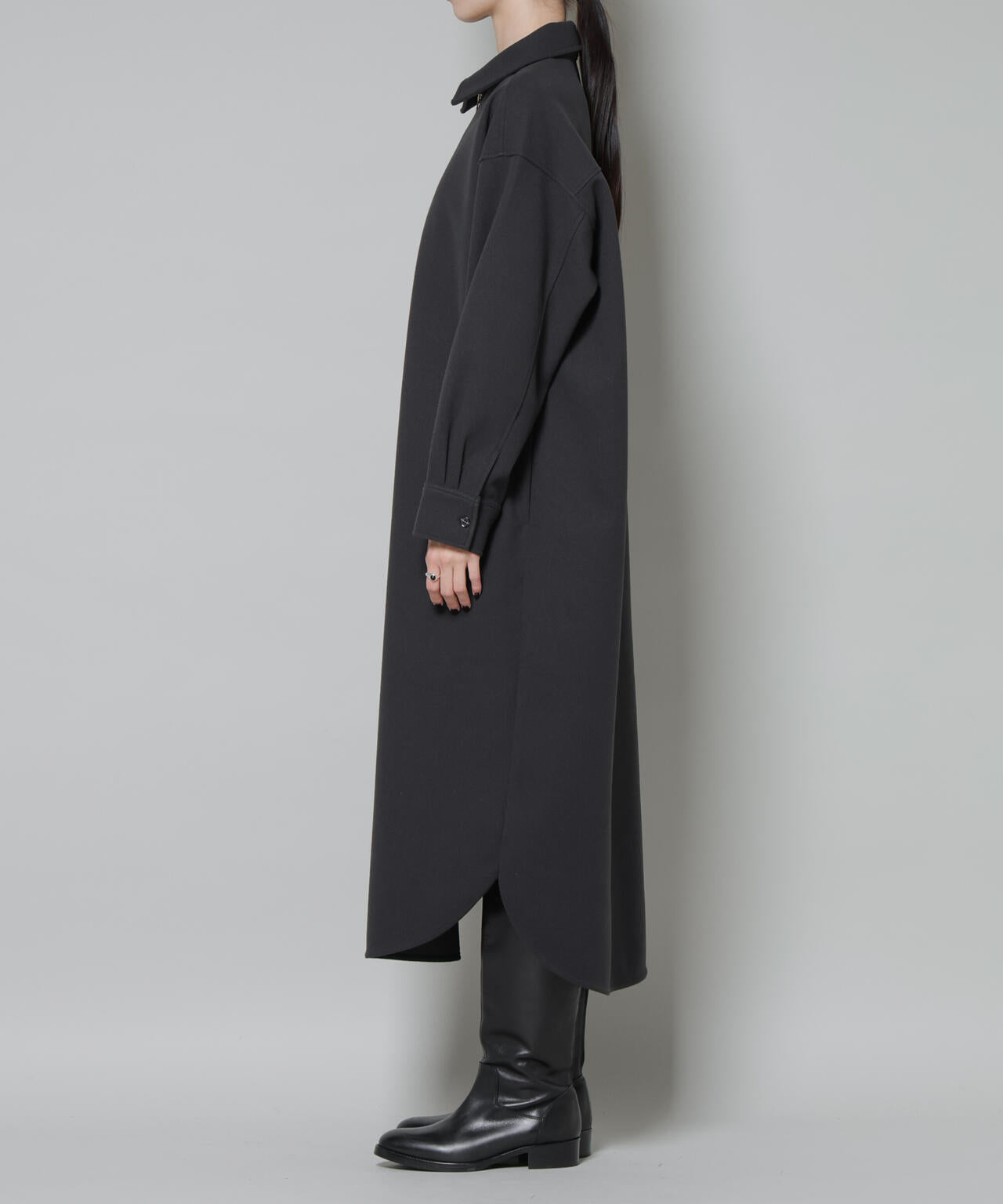 ソフトメルトンジャージーハーフジップワンピース 6735219327