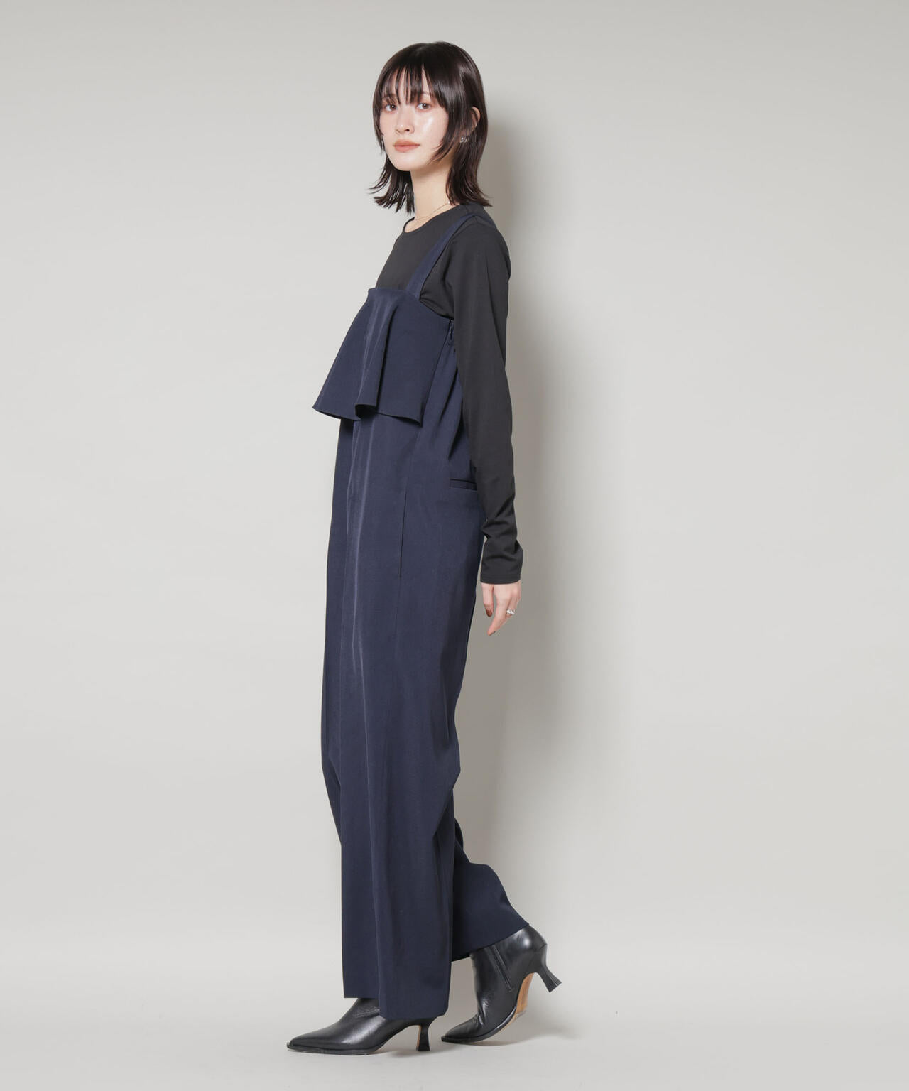 フロントフリルサロペットパンツ 6735219330