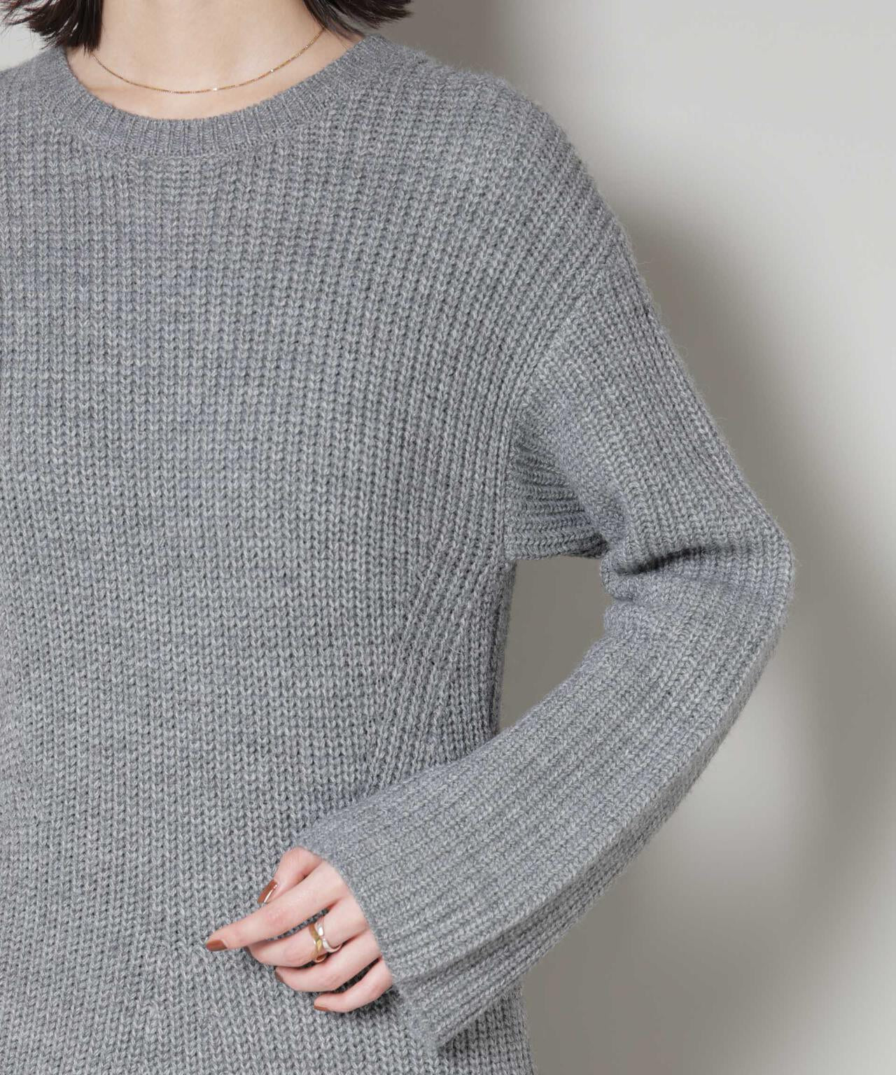 片畦フレアニットワンピース 6735219332