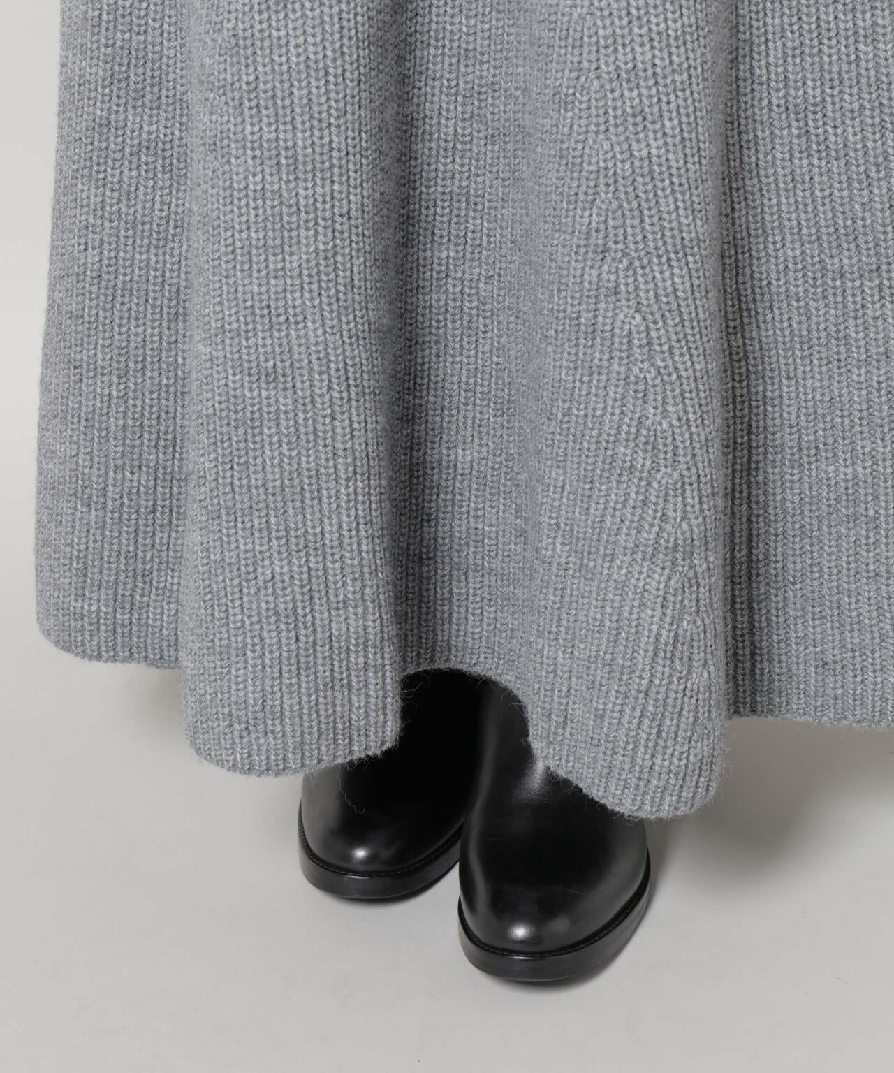 片畦フレアニットワンピース 6735219332