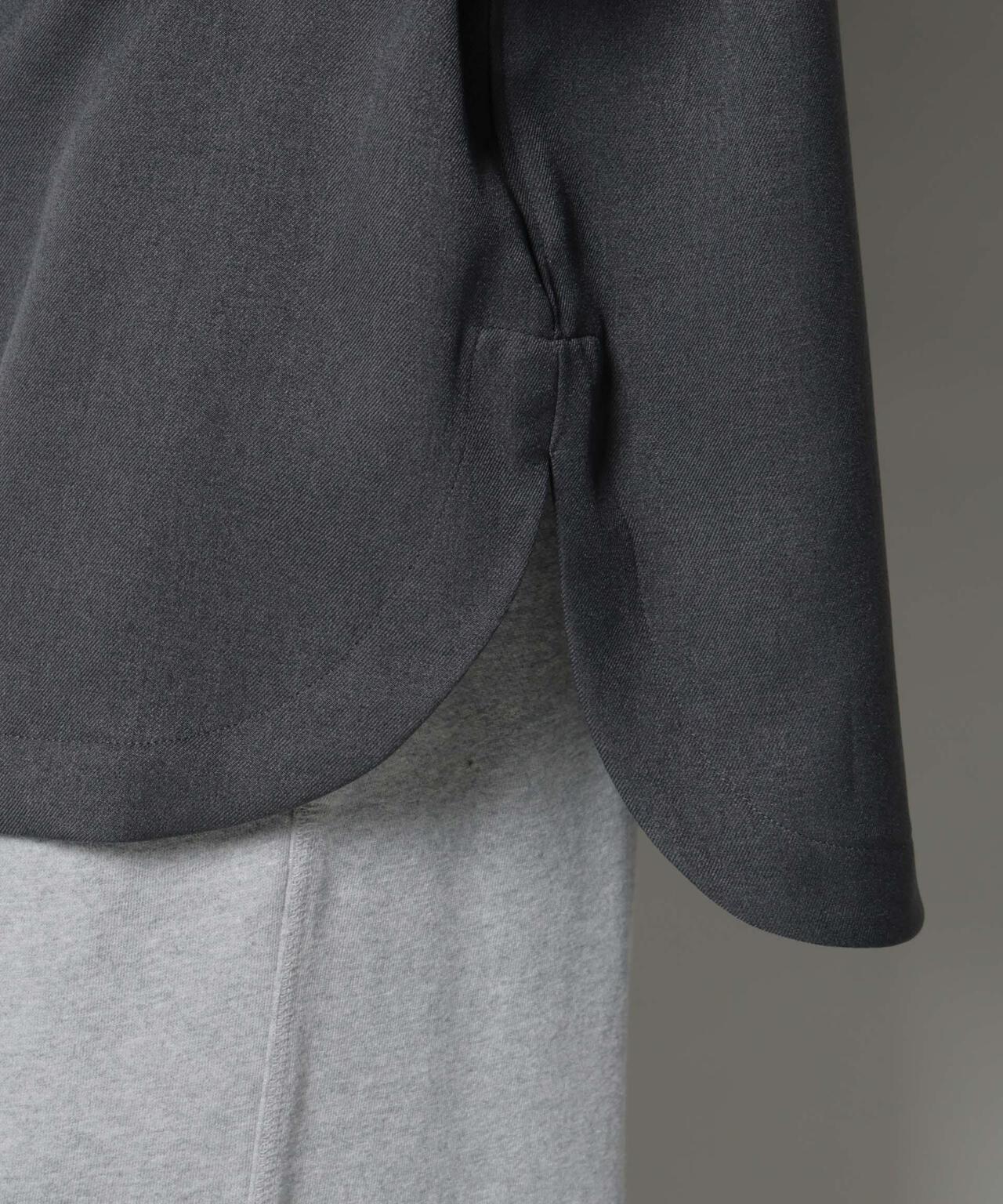 ウールライクポリエステルワイドシルエットシャツ(セットアップ可) 6735220313