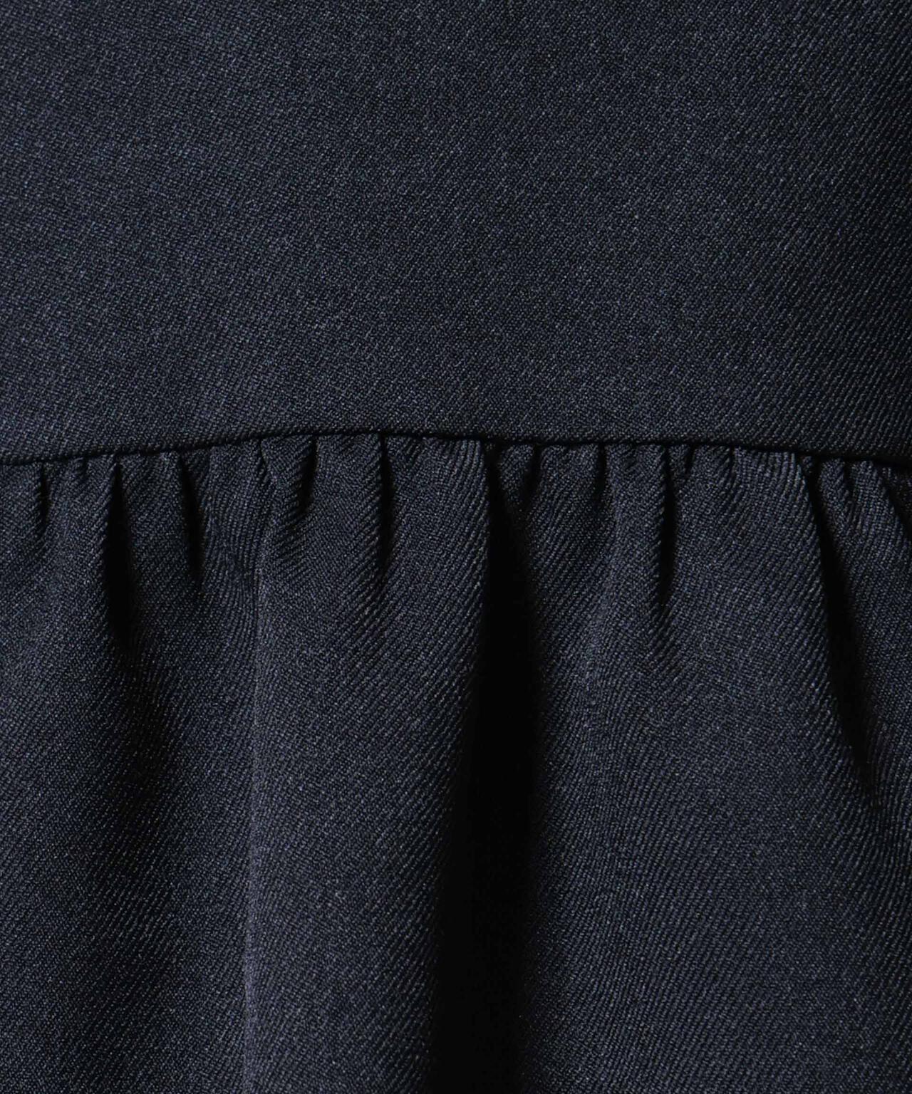 ウールライクポリエステル前後2way切り替えペプラムブラウス(セットアップ可) 6735220314