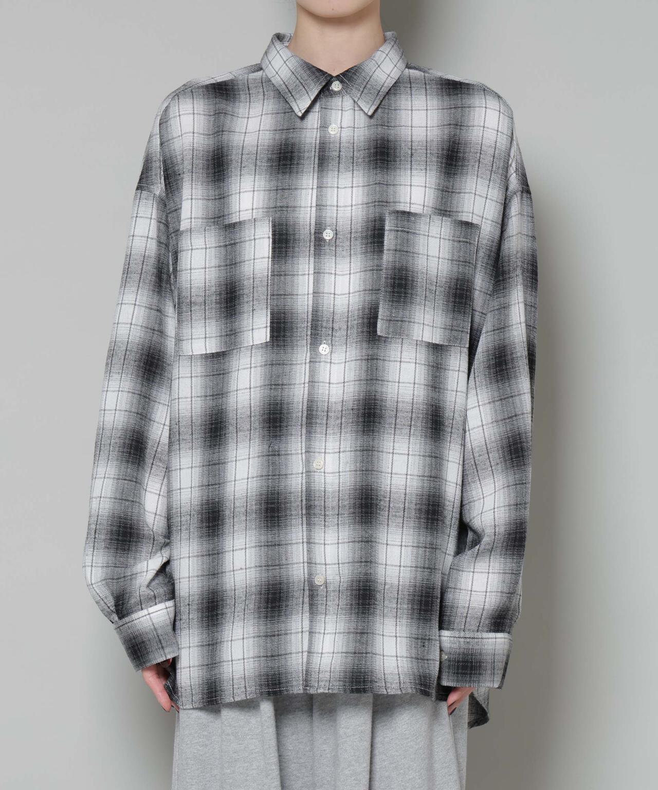 オーバーサイズチェックシャツ 6735220316