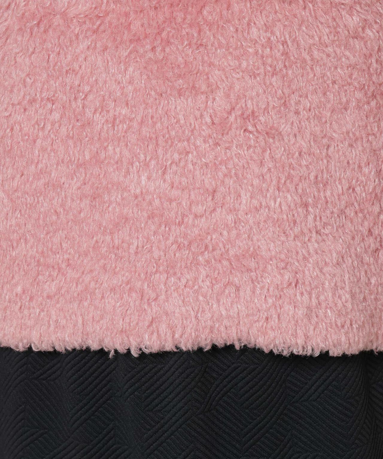 クロップドワイド起毛加工ニットトップス 6735222335