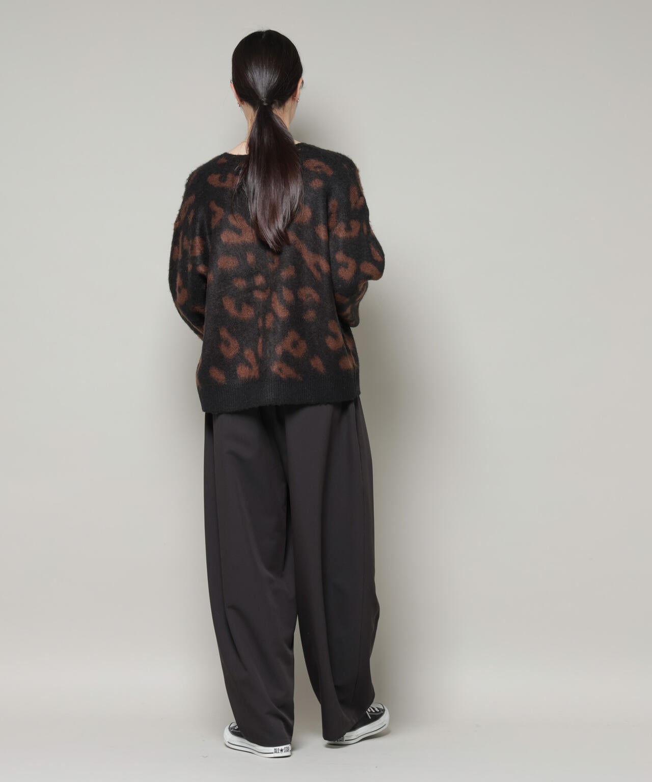 PENNEYS別注TheFOXレオパードクルーカーディガン 6735222337