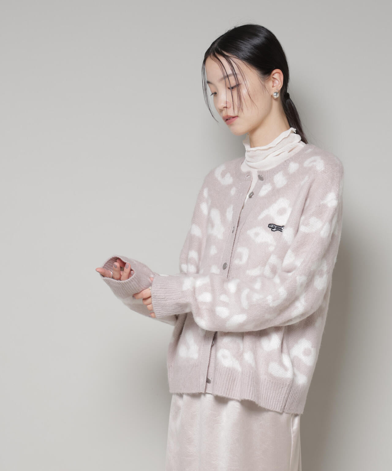 PENNEYS別注TheFOXレオパードクルーカーディガン 6735222337