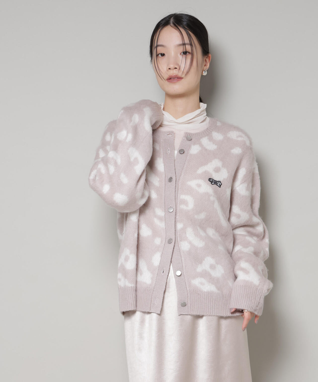 PENNEYS別注TheFOXレオパードクルーカーディガン 6735222337