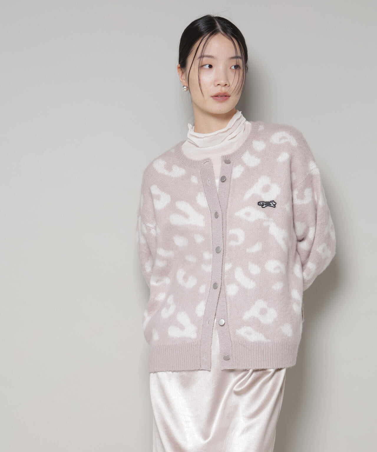 PENNEYS別注TheFOXレオパードクルーカーディガン