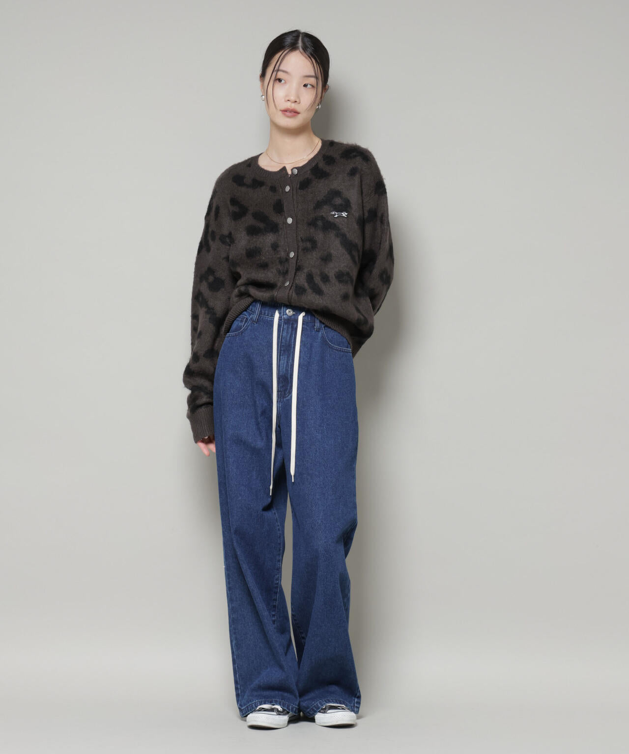 PENNEYS別注TheFOXレオパードクルーカーディガン 6735222337