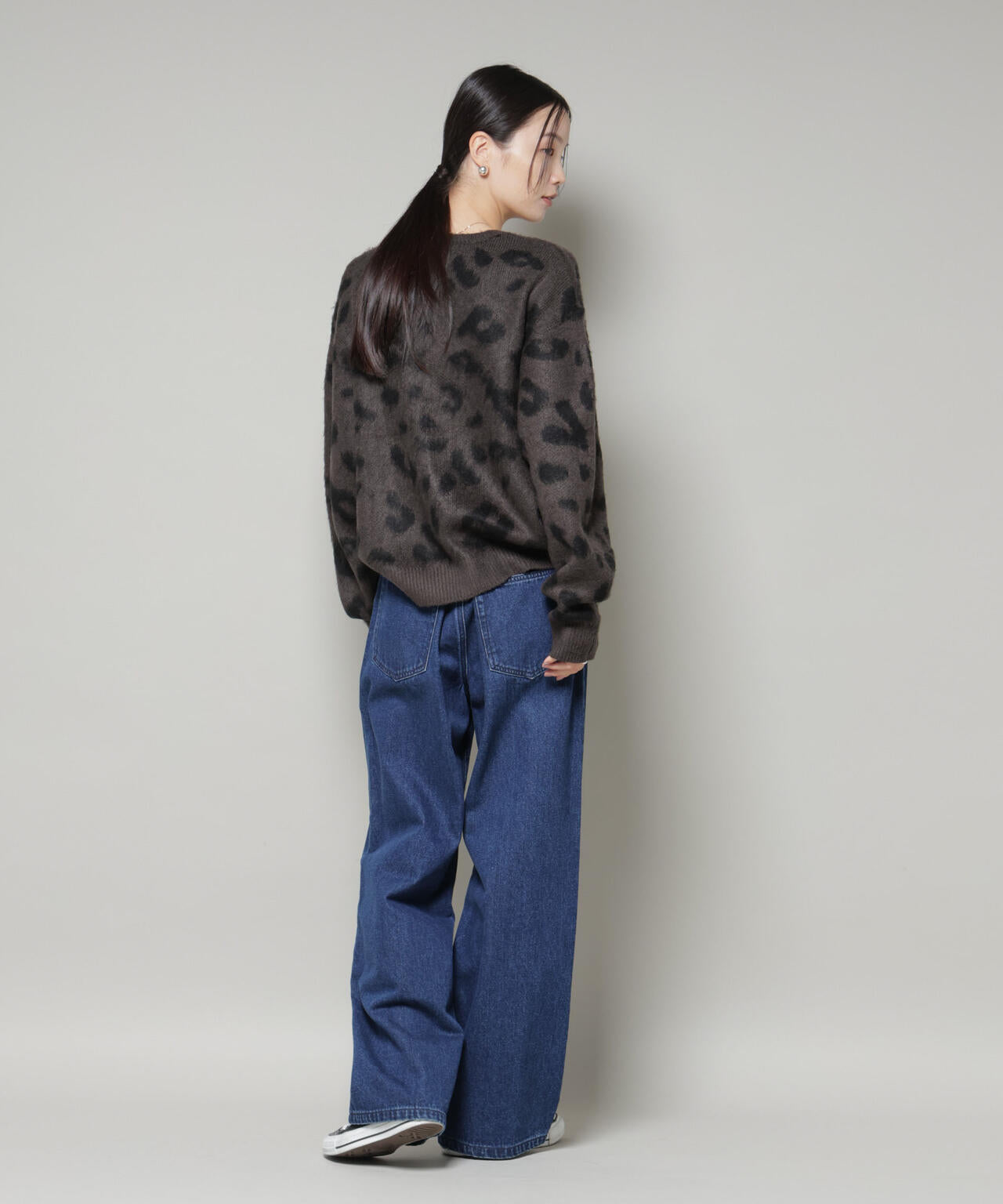 PENNEYS別注TheFOXレオパードクルーカーディガン 6735222337