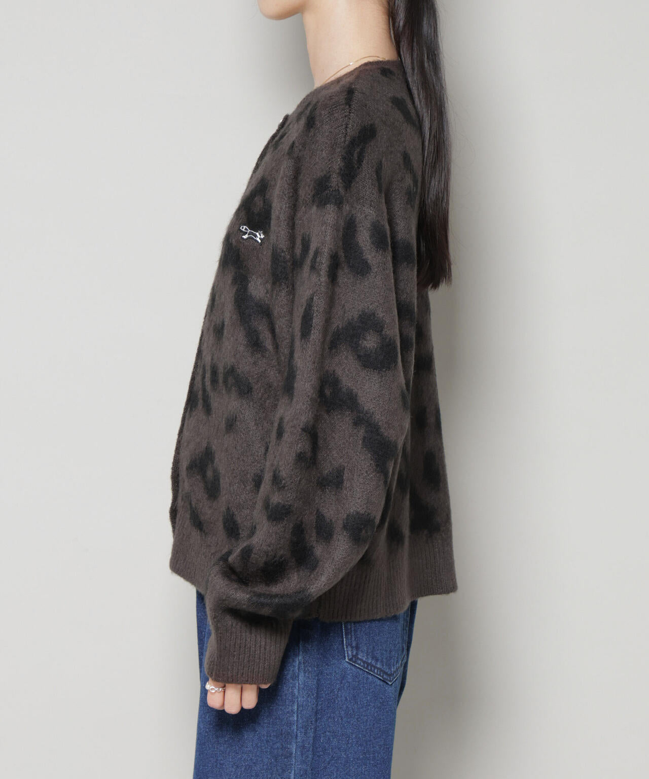 PENNEYS別注TheFOXレオパードクルーカーディガン 6735222337