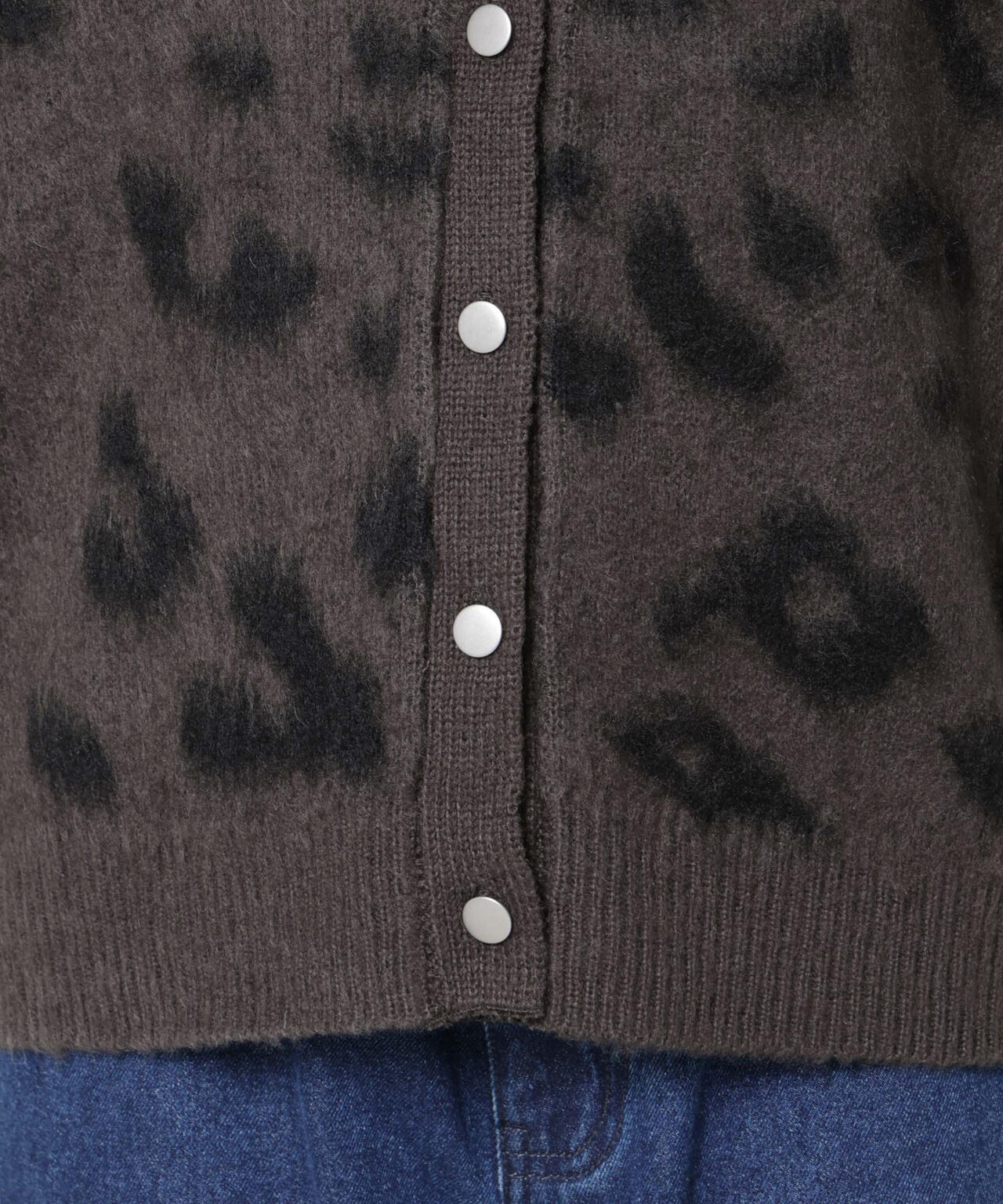 PENNEYS別注TheFOXレオパードクルーカーディガン 6735222337