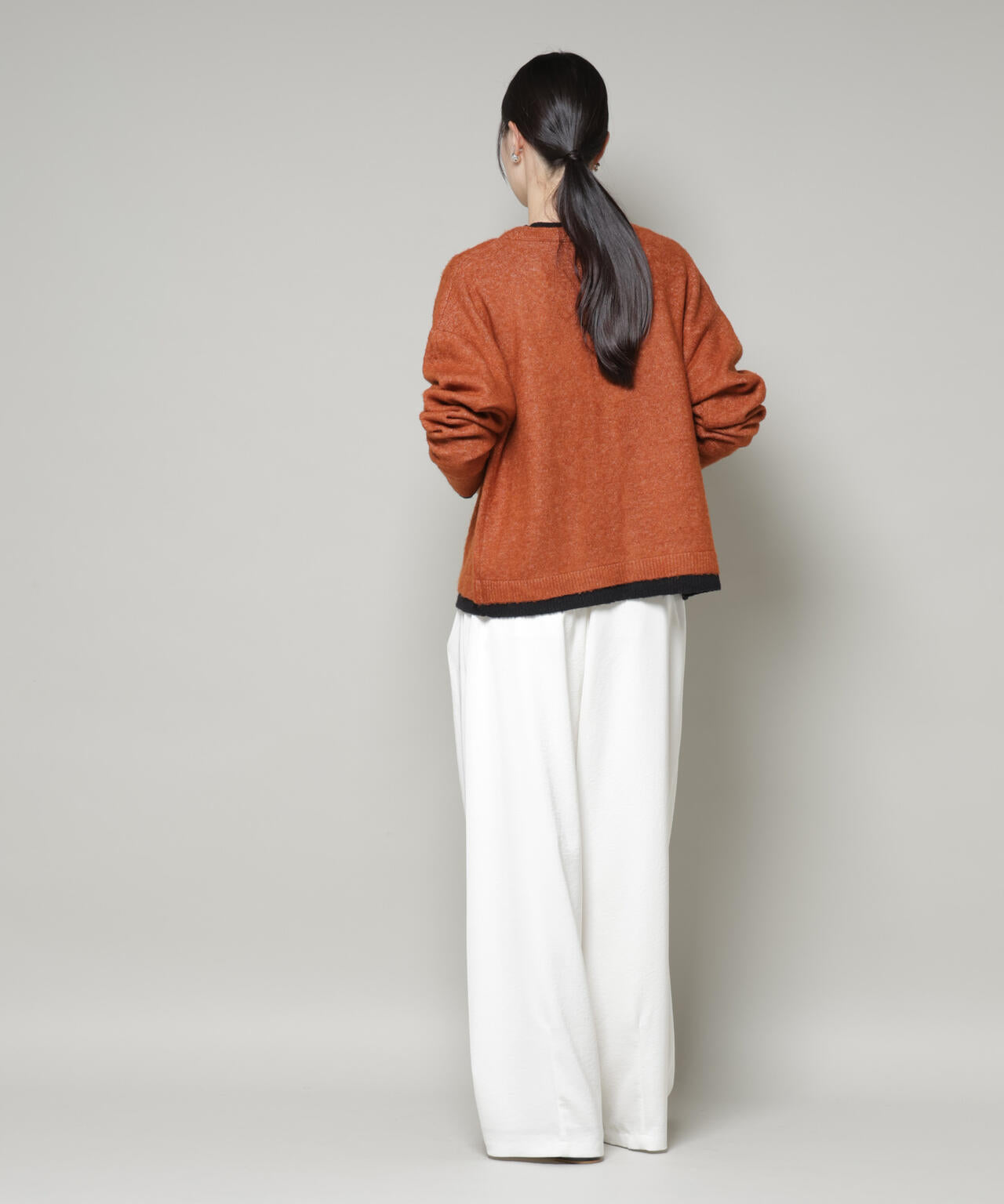 PENNEYS別注TheFOXバイカラーVネックカーディガン 6735222339