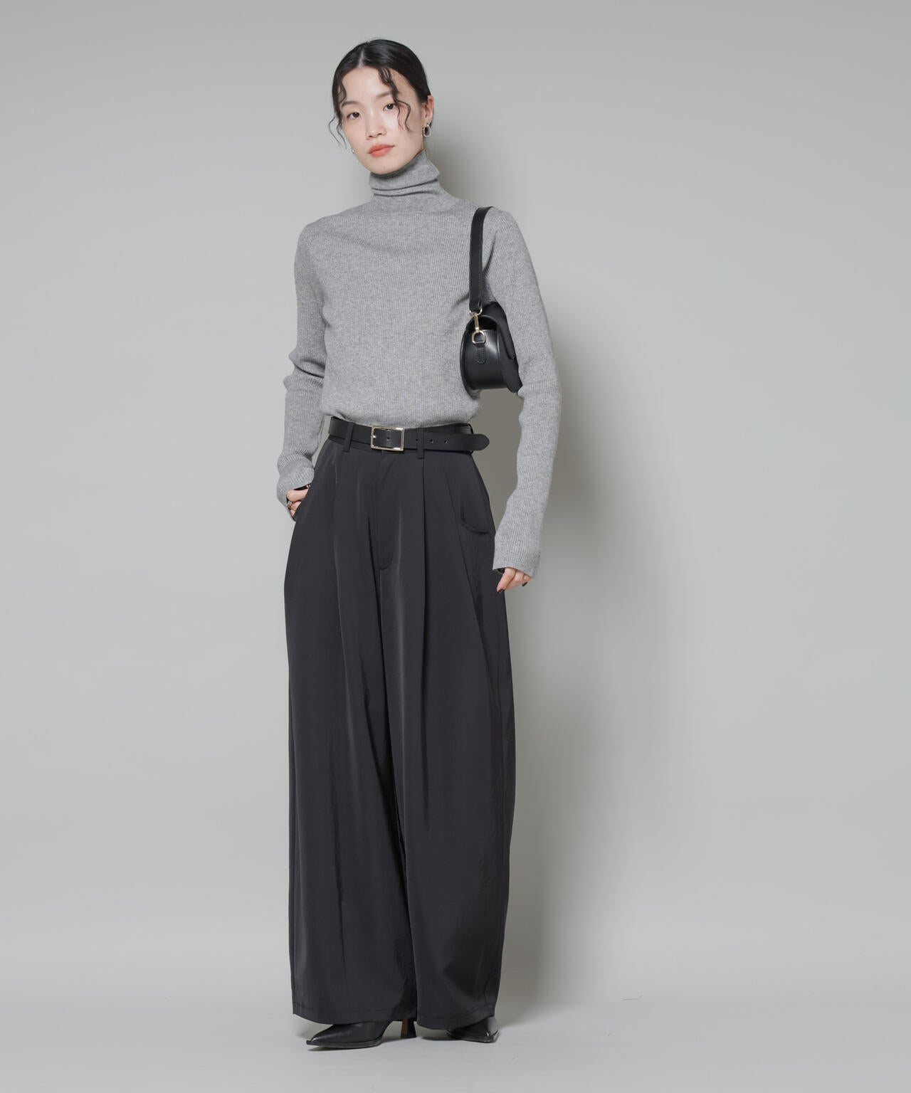 洗濯機洗可メタルボタンリブニット 6735222343