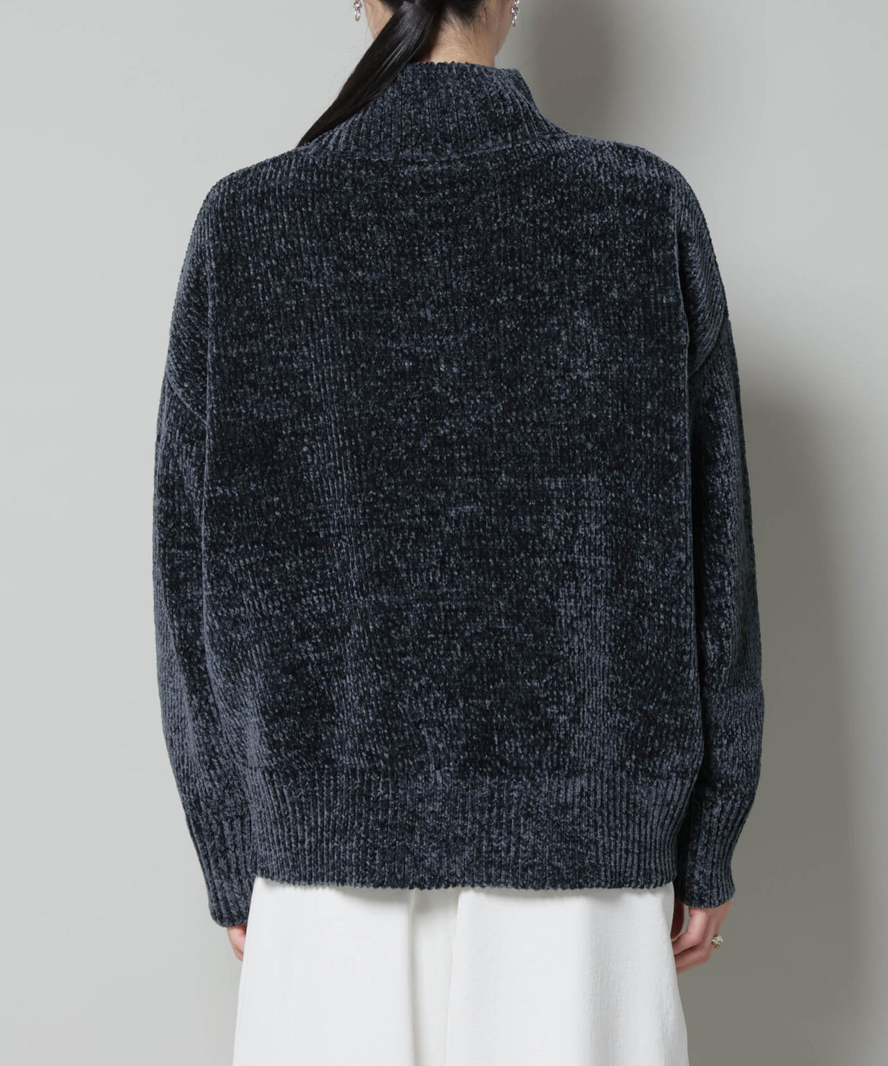 ベロアモールハイネックワイドニット 6735222344