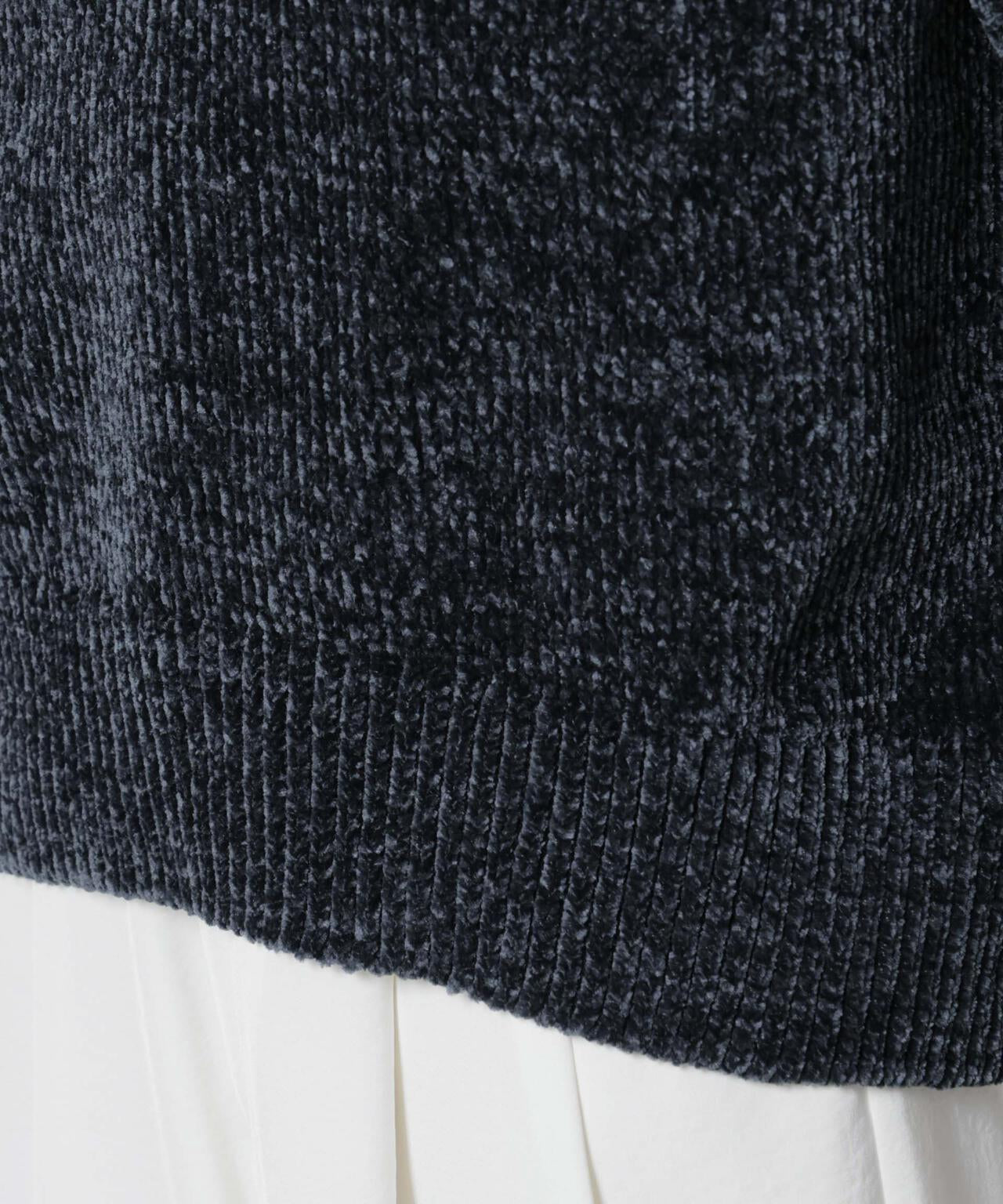 ベロアモールハイネックワイドニット 6735222344