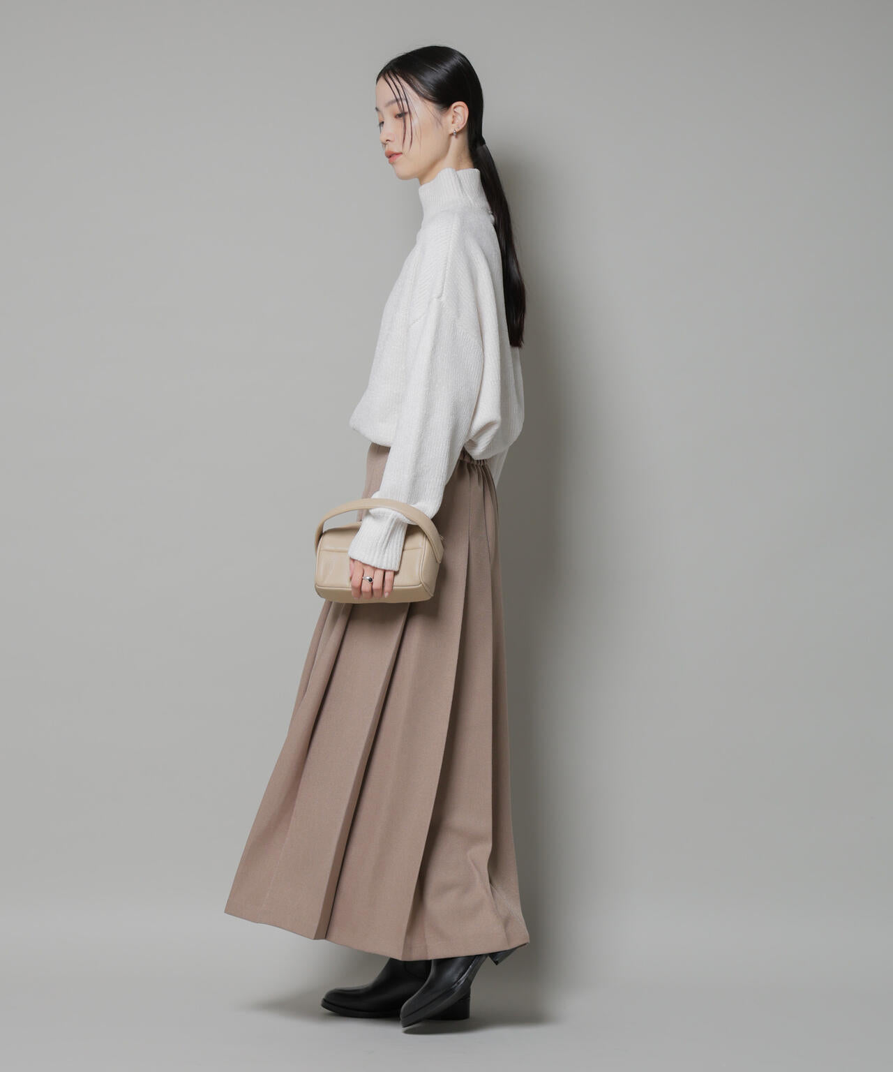 ベロアモールハイネックワイドニット 6735222344