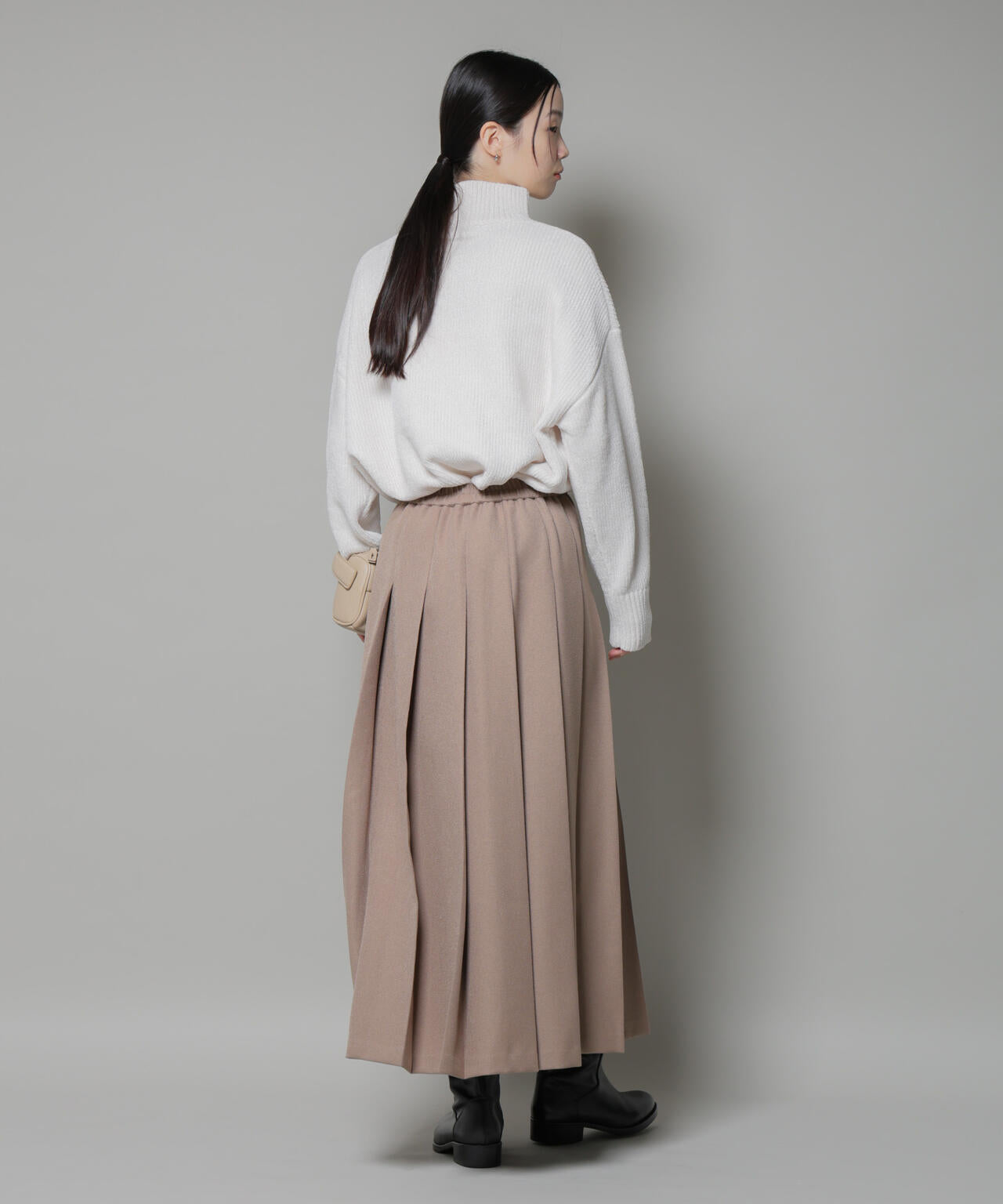 ベロアモールハイネックワイドニット 6735222344