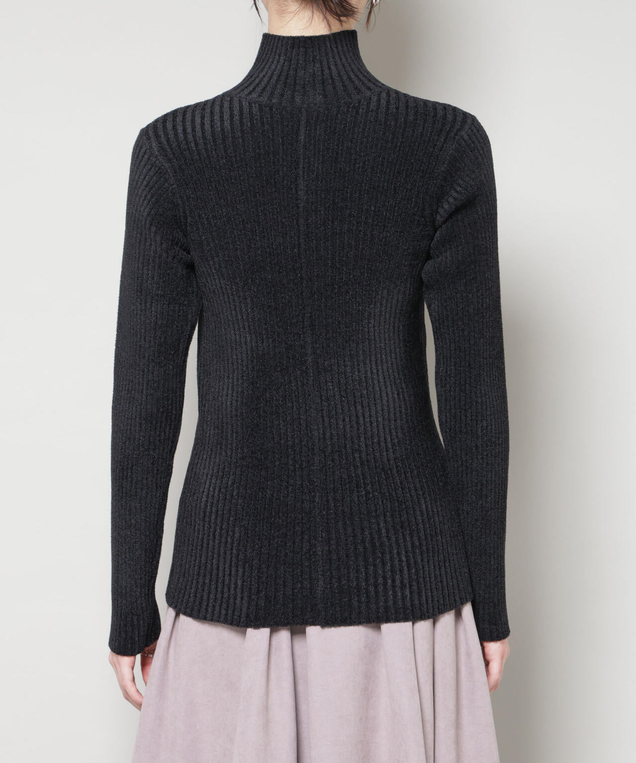 前後2wayボタンネックベロアモールニット 6735222347