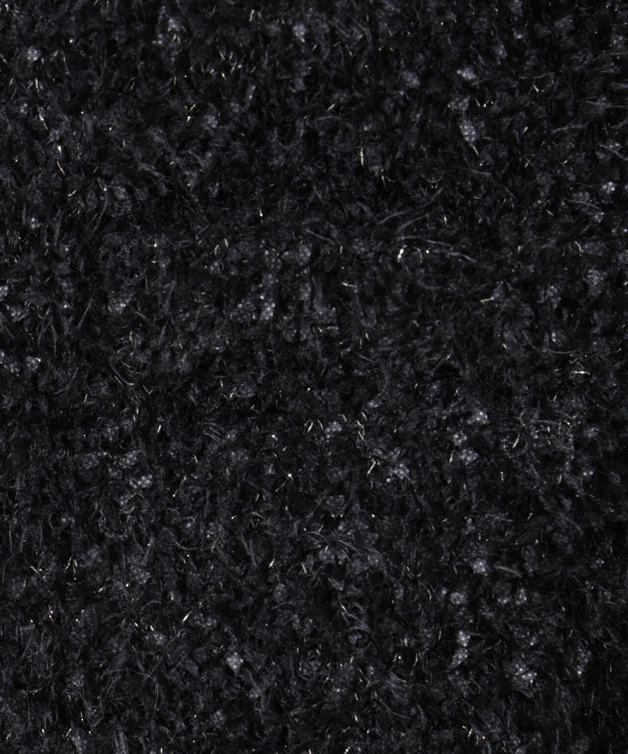 チュールシャギークルーネックニットカーディガン 6735222348