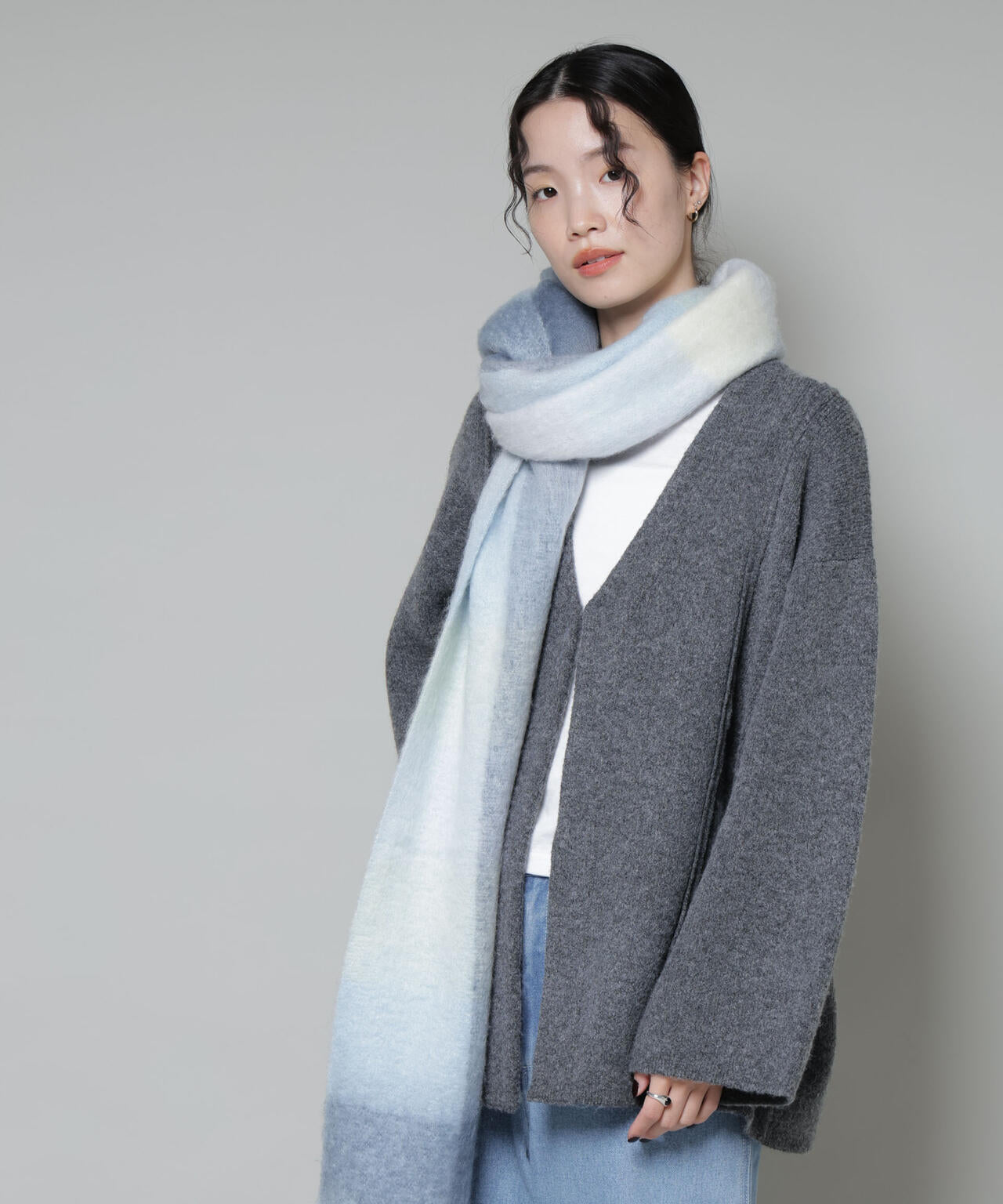 総針ニットジャケットカーディガン 6735222349