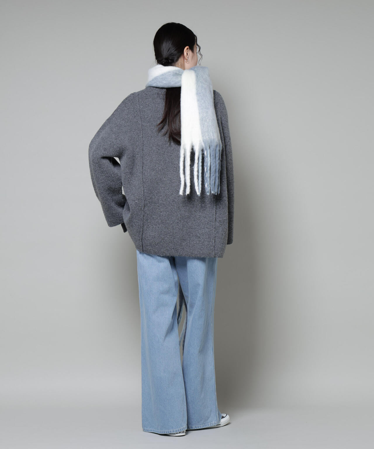 総針ニットジャケットカーディガン 6735222349