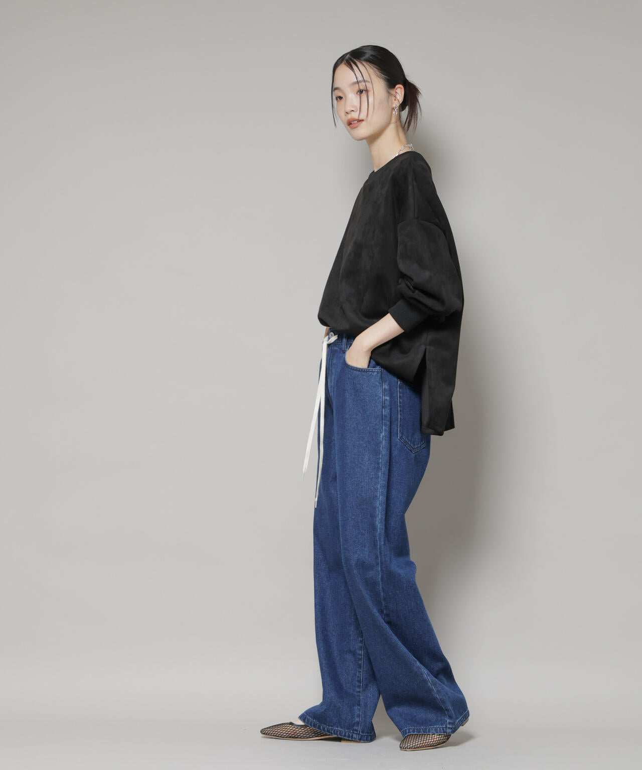 カットスエードサイドスリットワイドプルオーバー(セットアップ可) 6735223314