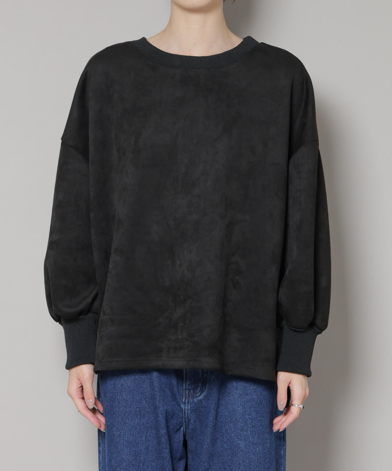 カットスエードサイドスリットワイドプルオーバー(セットアップ可) 6735223314