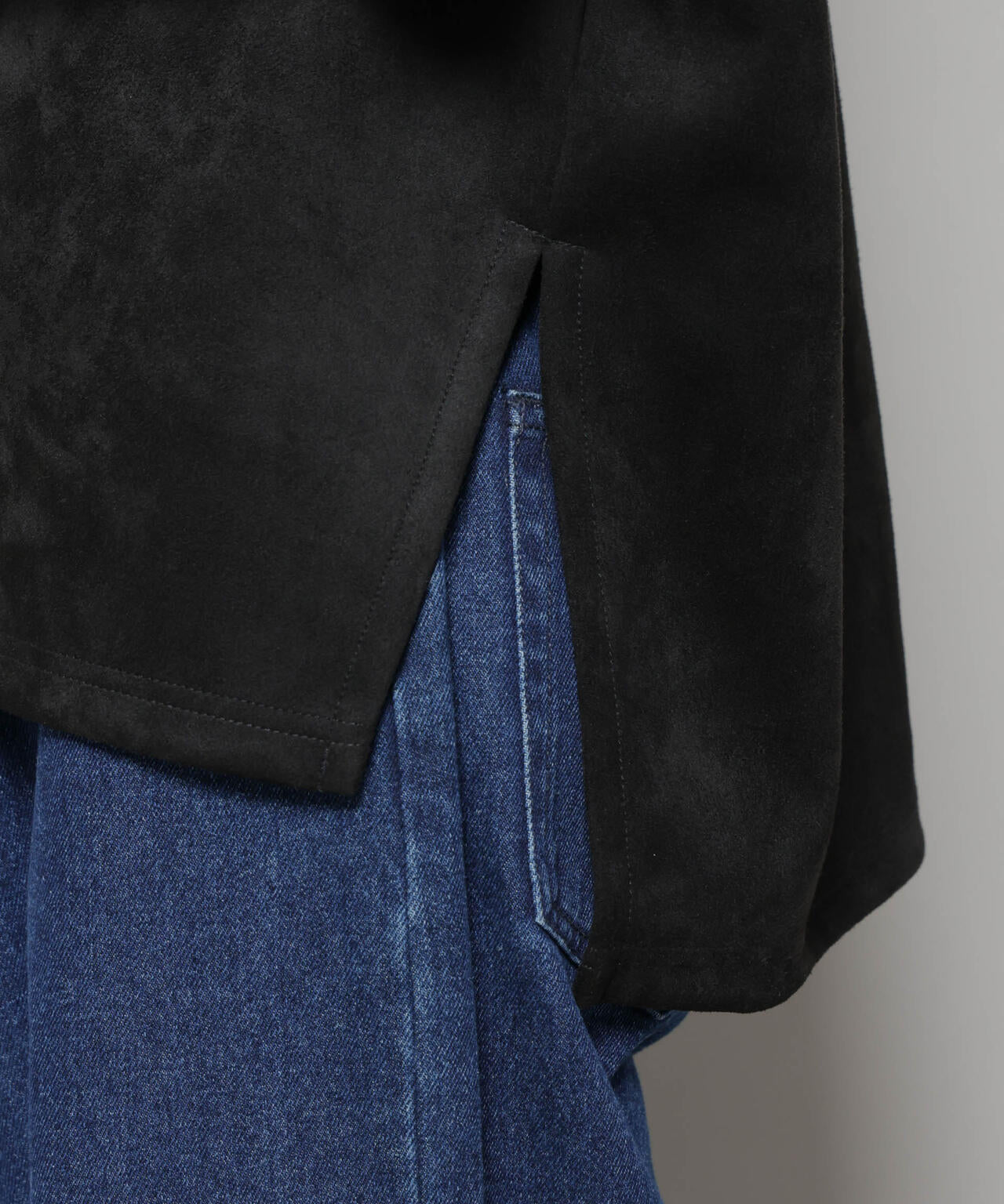 カットスエードサイドスリットワイドプルオーバー(セットアップ可) 6735223314