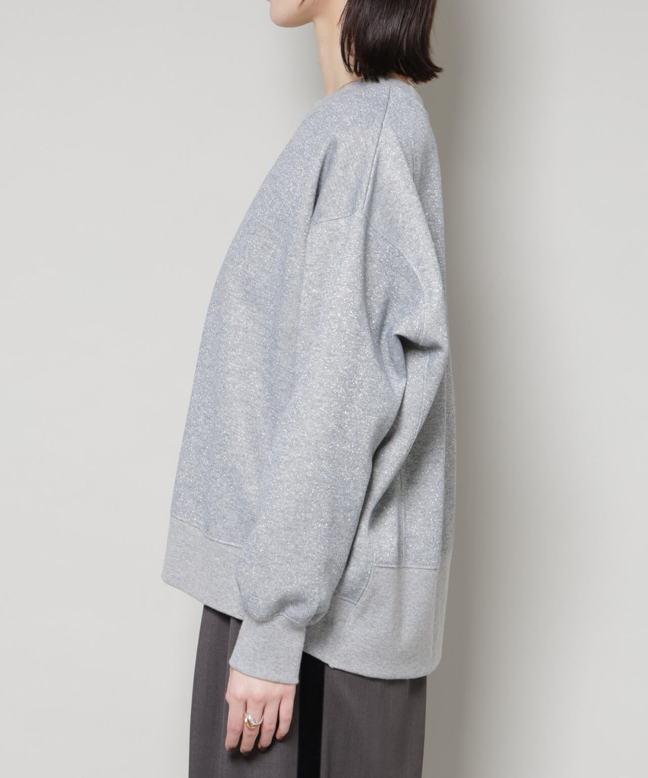 ラメ裏毛トップス 6735223318