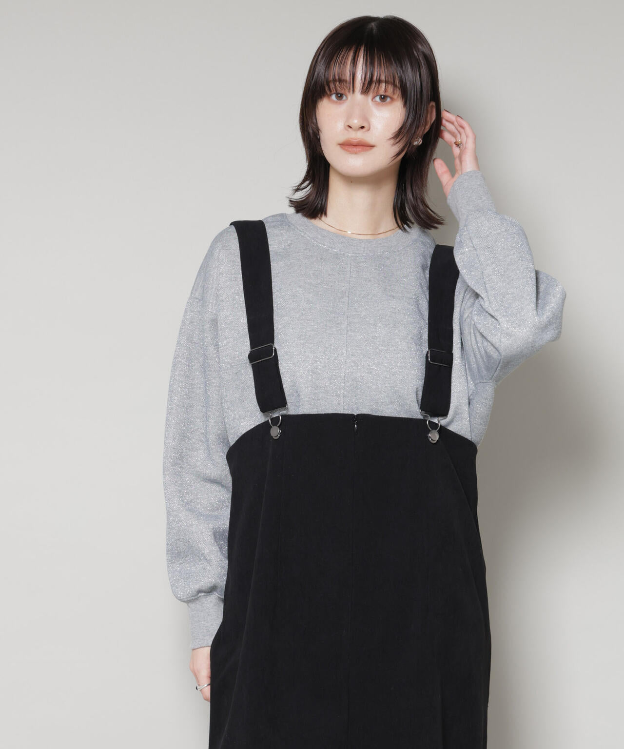 ラメ裏毛トップス 6735223318