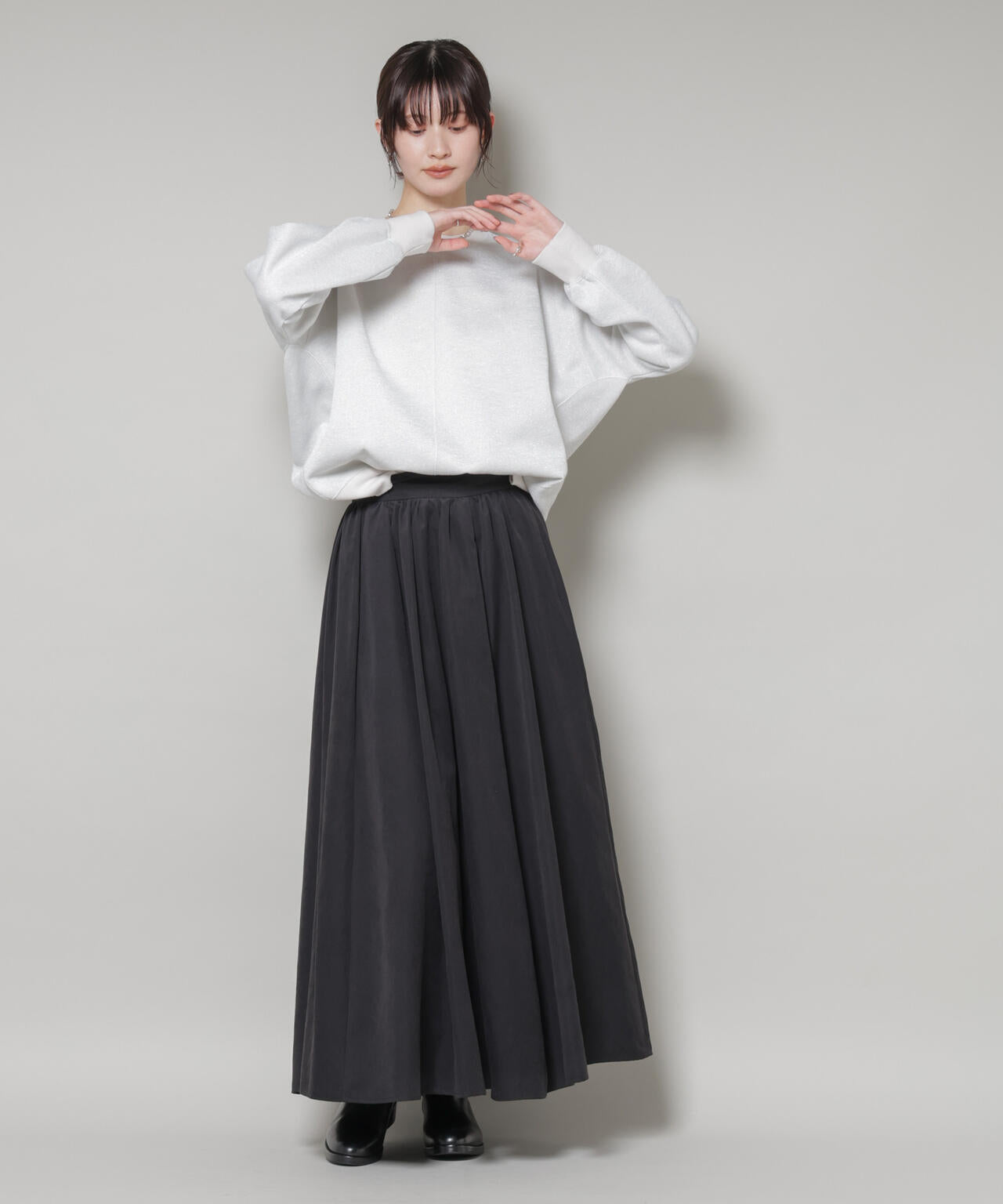 ラメ裏毛トップス 6735223318