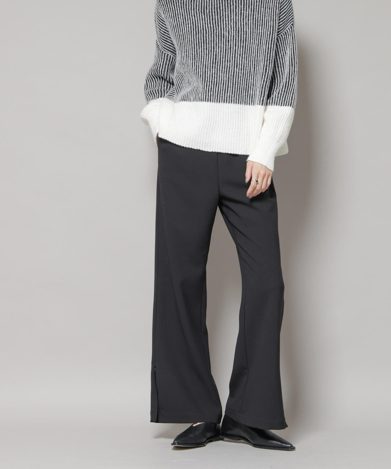 ジップスリットパンツ 6735227312