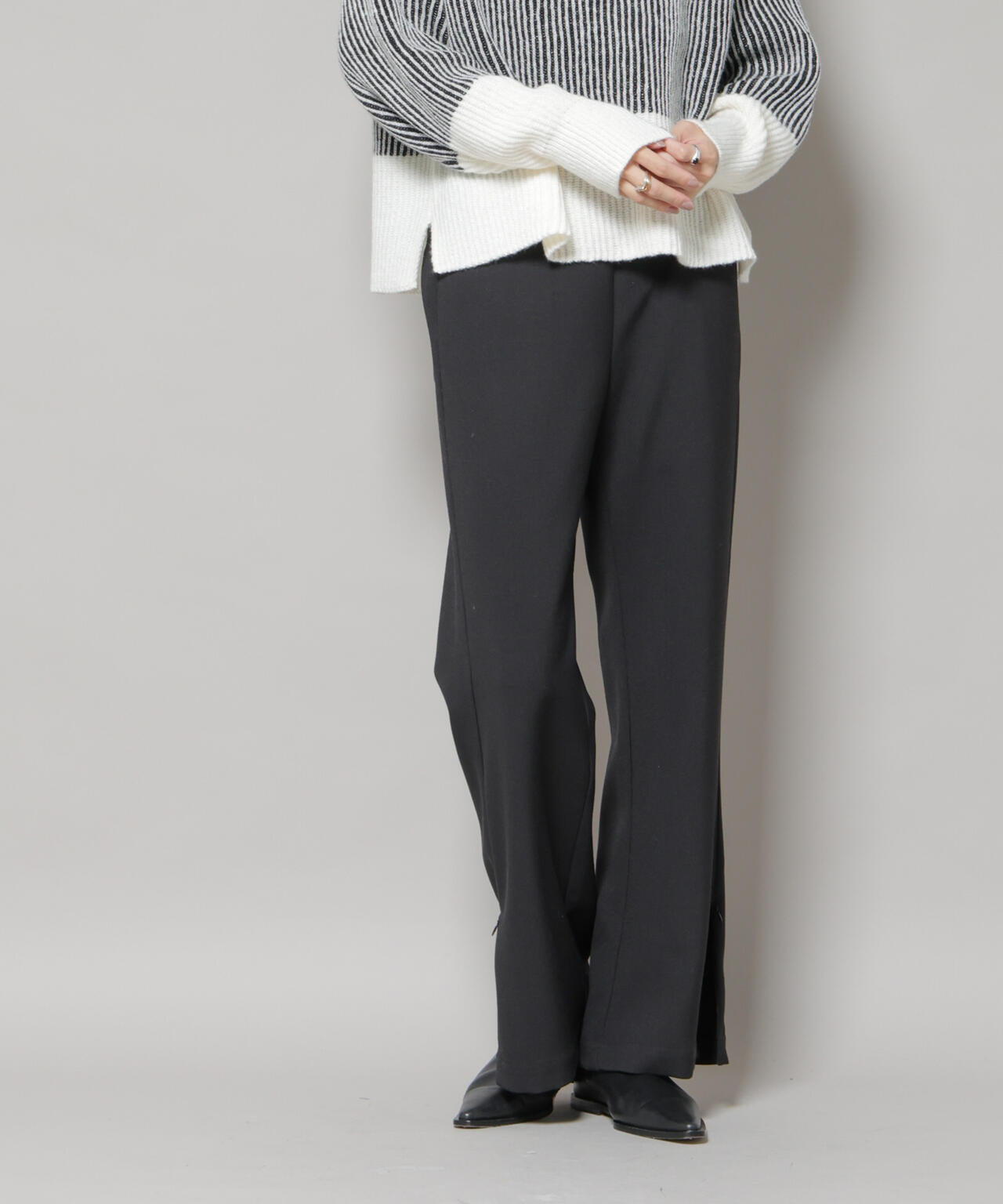 ジップスリットパンツ 6735227312