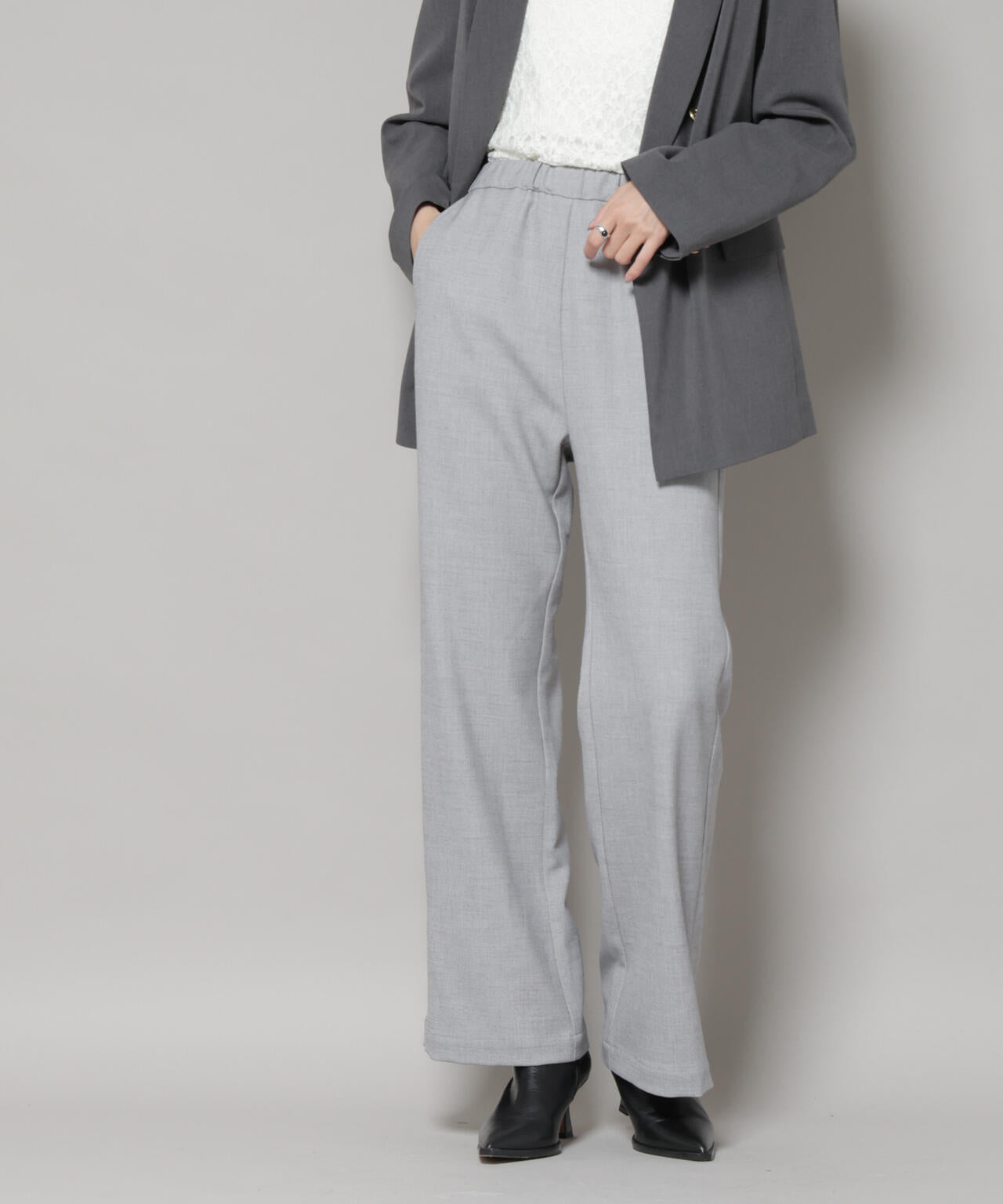 ジップスリットパンツ 6735227312