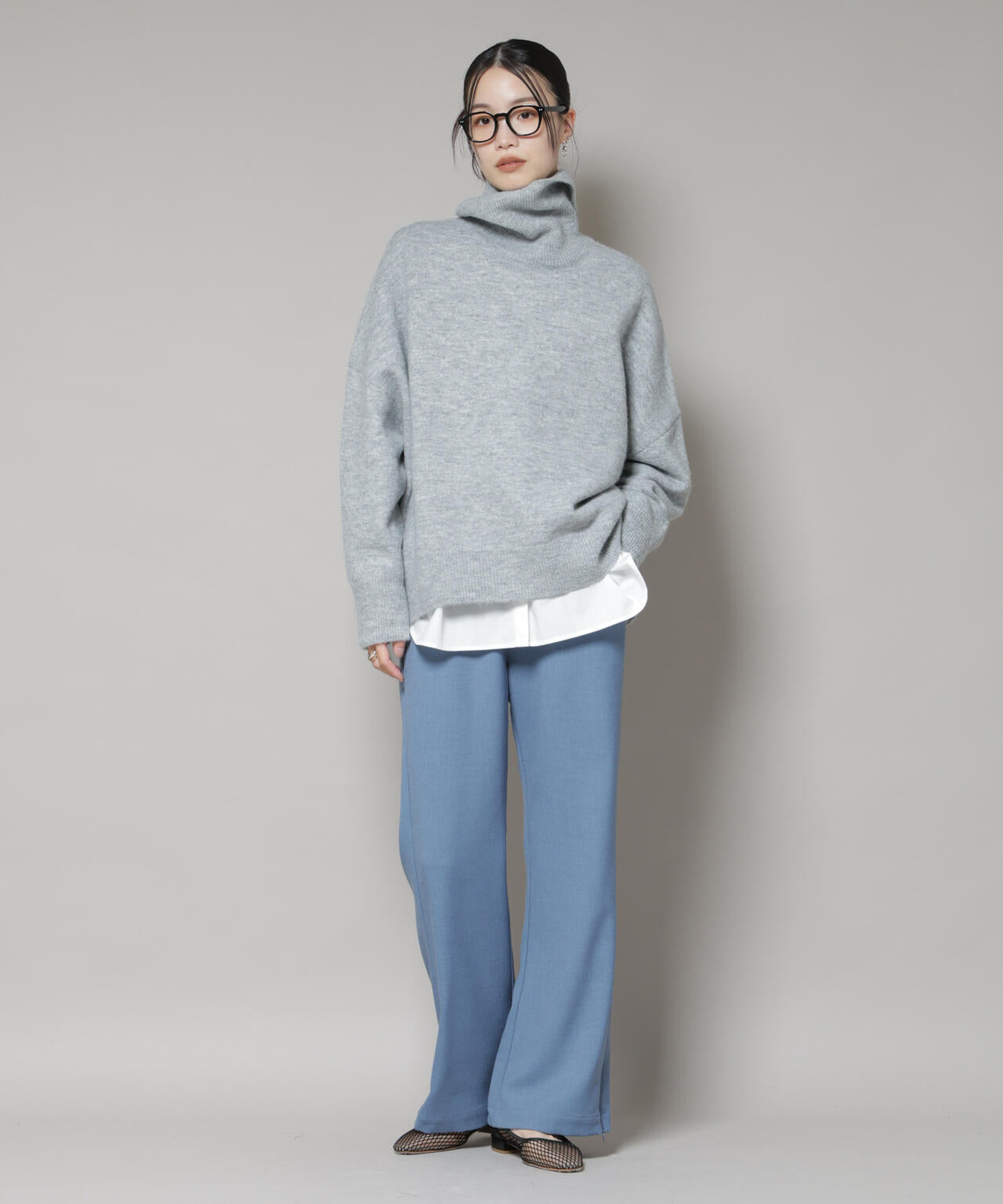 ジップスリットパンツ 6735227312