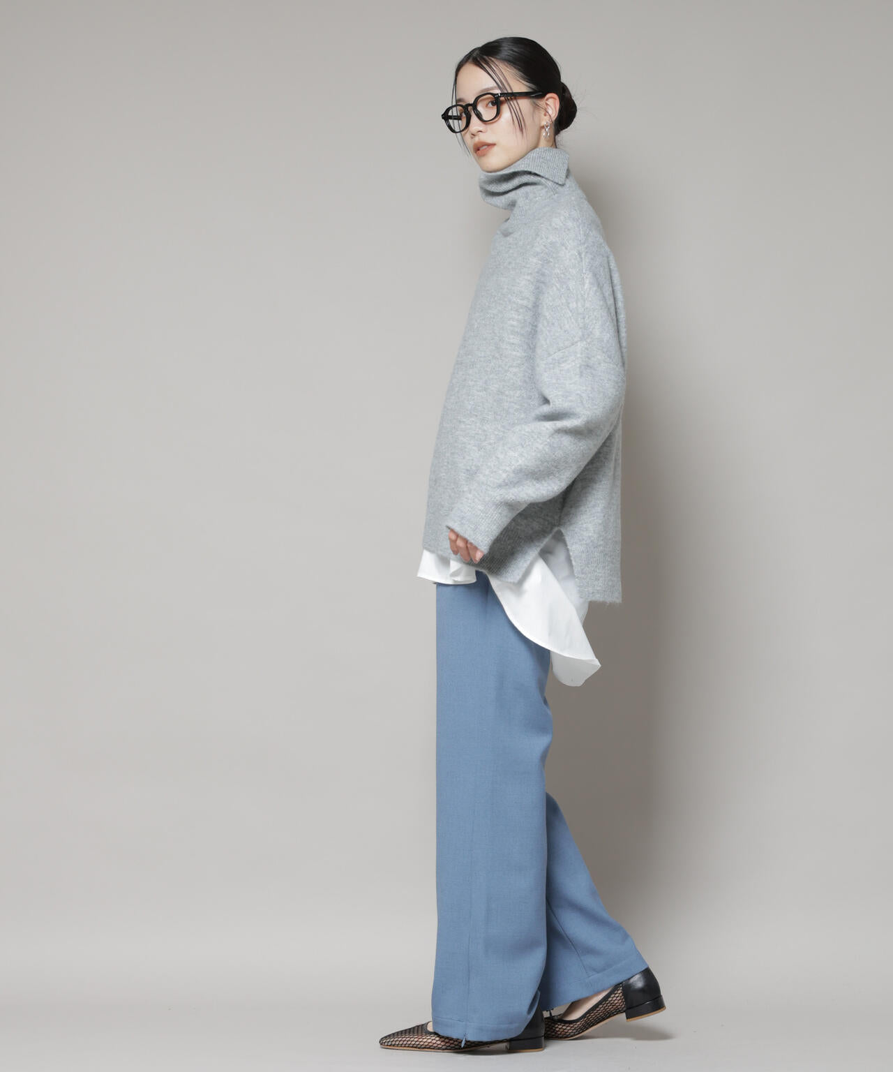 ジップスリットパンツ 6735227312