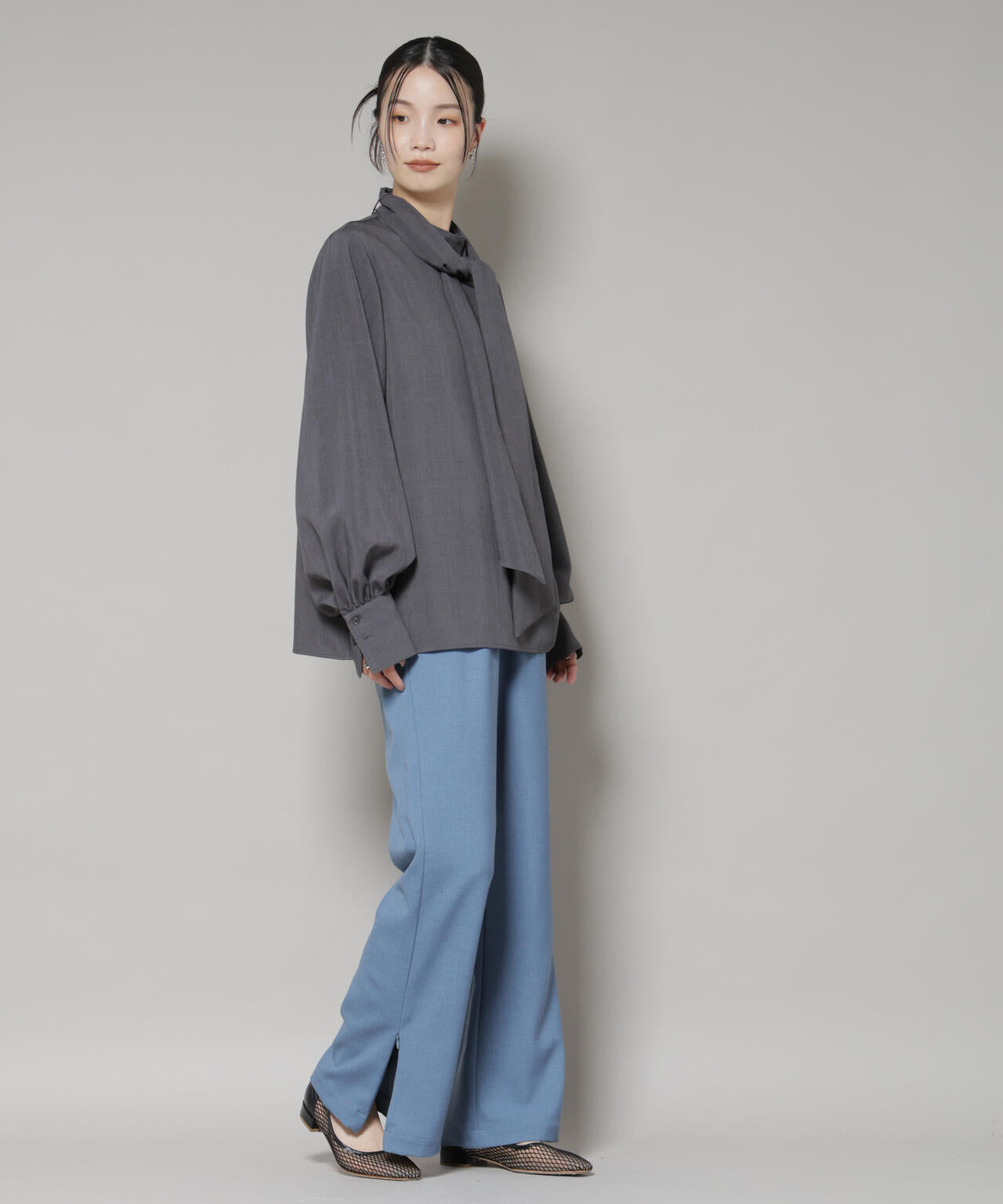 ジップスリットパンツ 6735227312