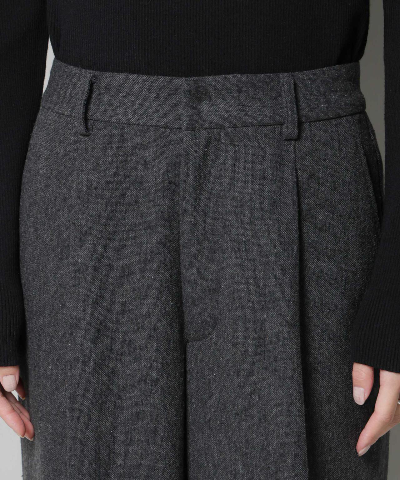 ツイードワンタックパンツ 6735227314