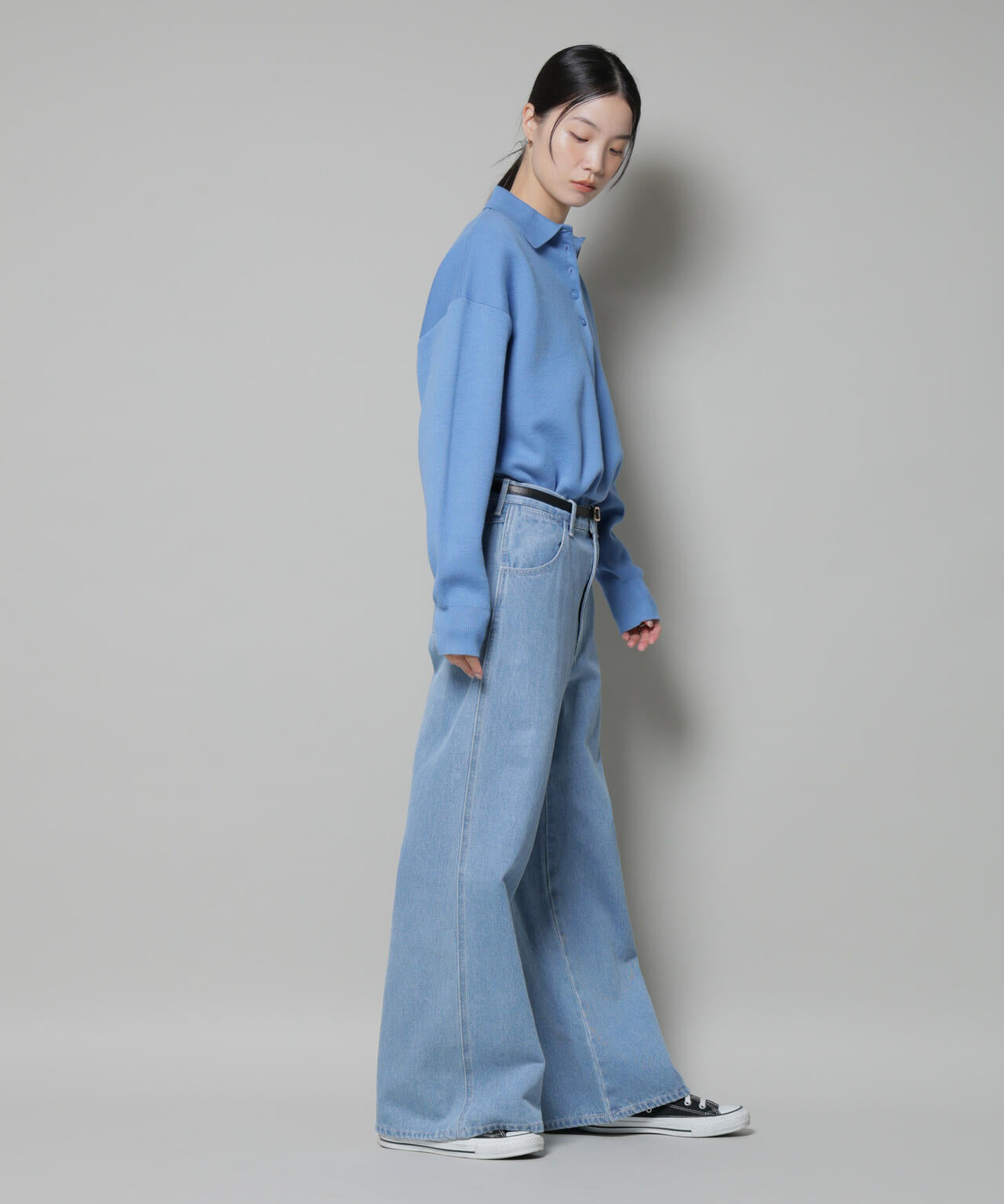 ワイドデニムパンツ 6735227315