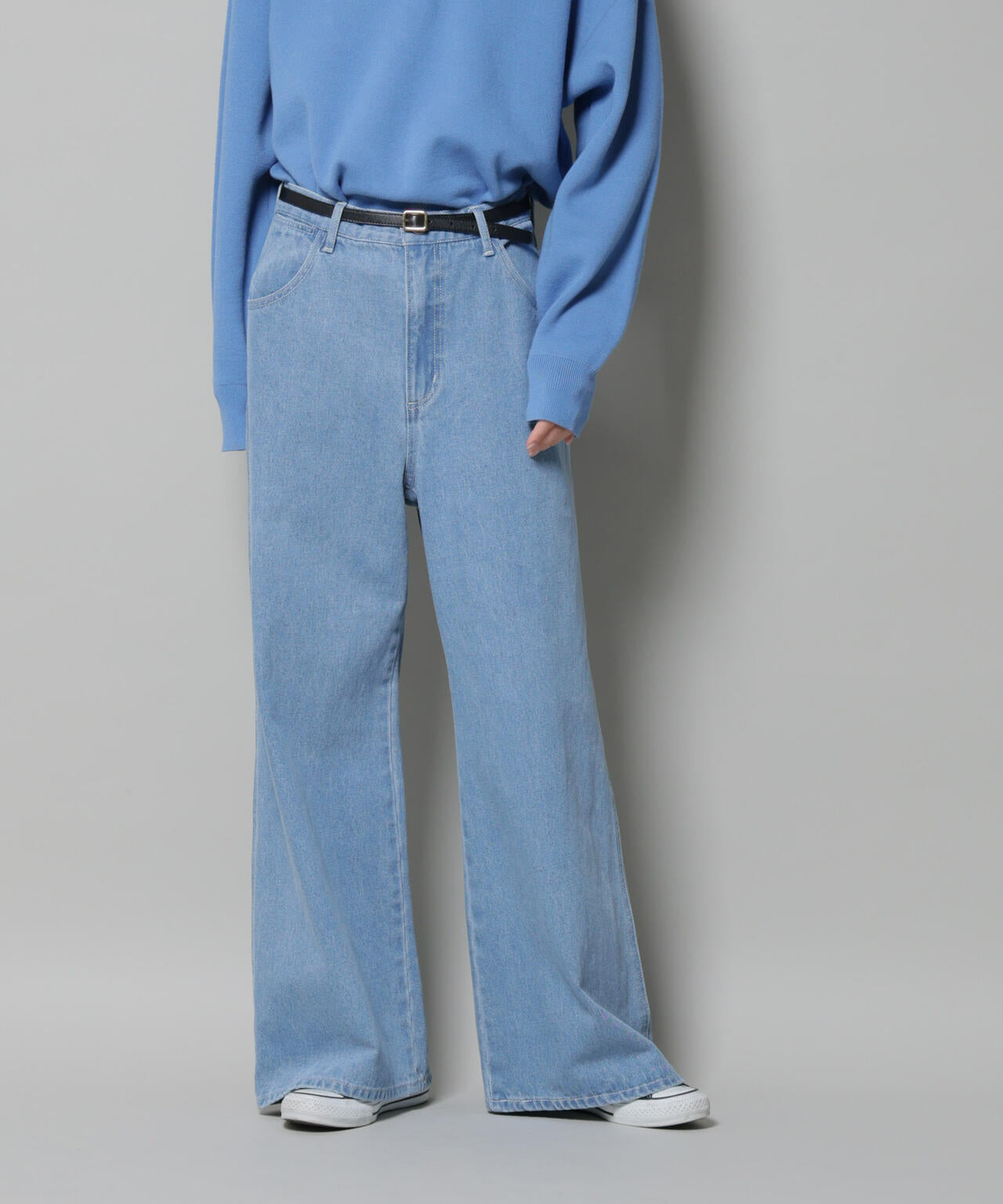 ワイドデニムパンツ 6735227315