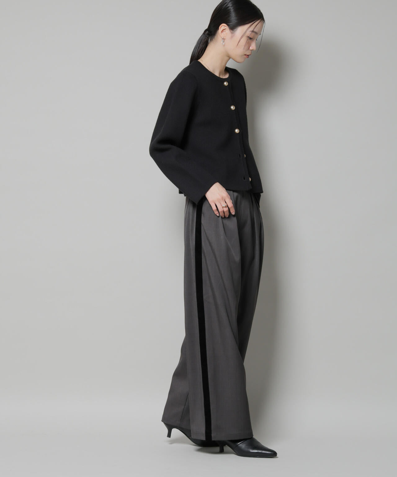 ベルベッドサイドラインパンツ 6735227318