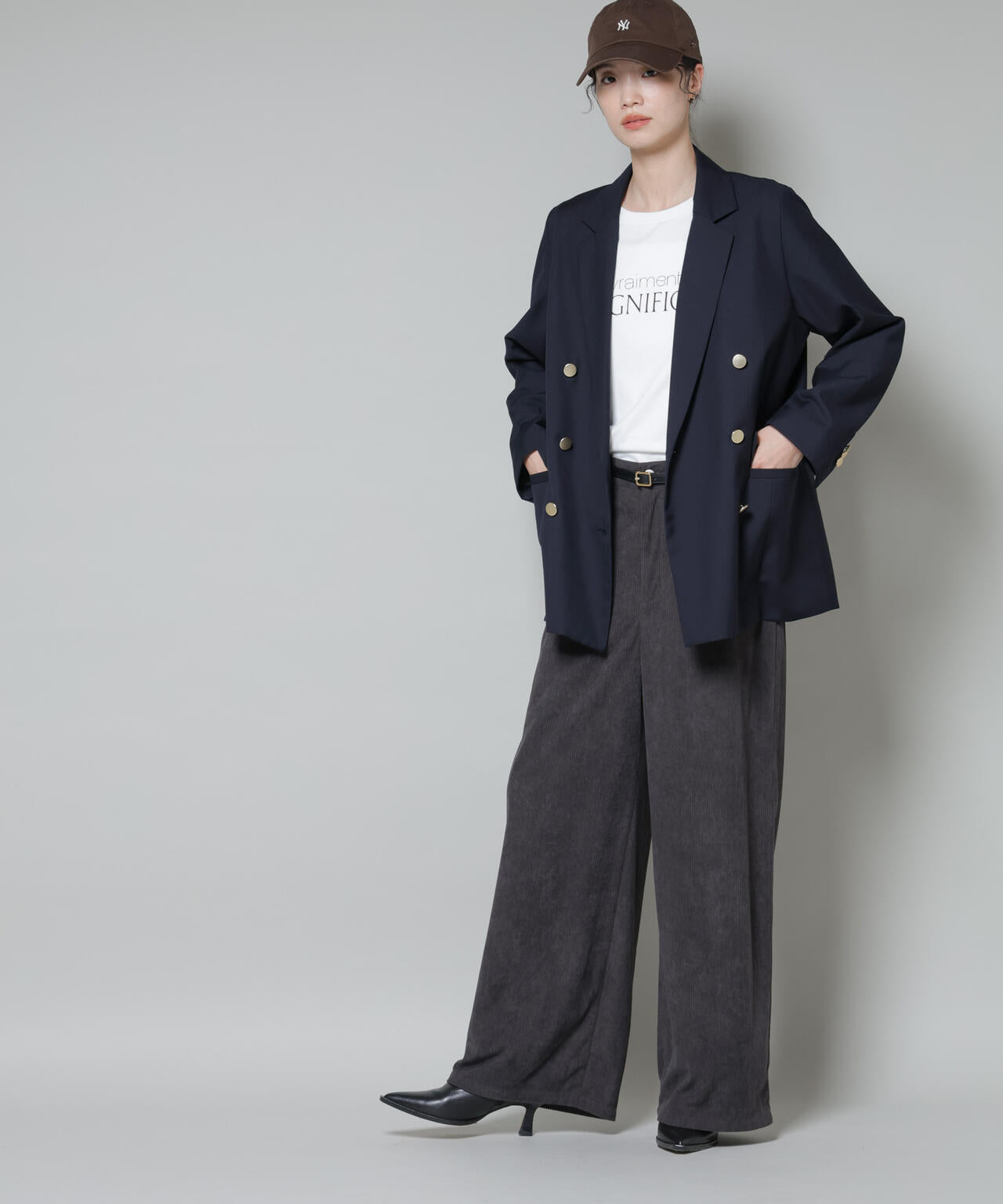 ソフトコーデュロイストレートパンツ 6735227319