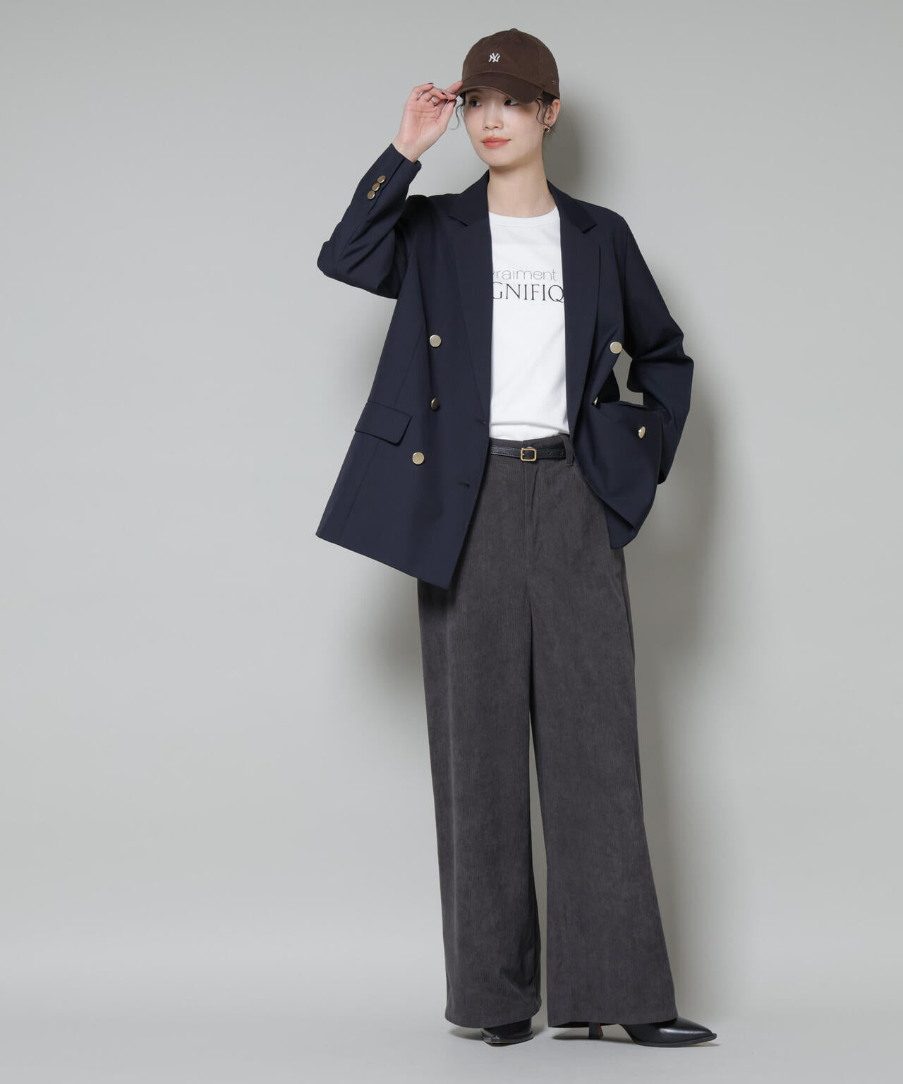 ソフトコーデュロイストレートパンツ 6735227319