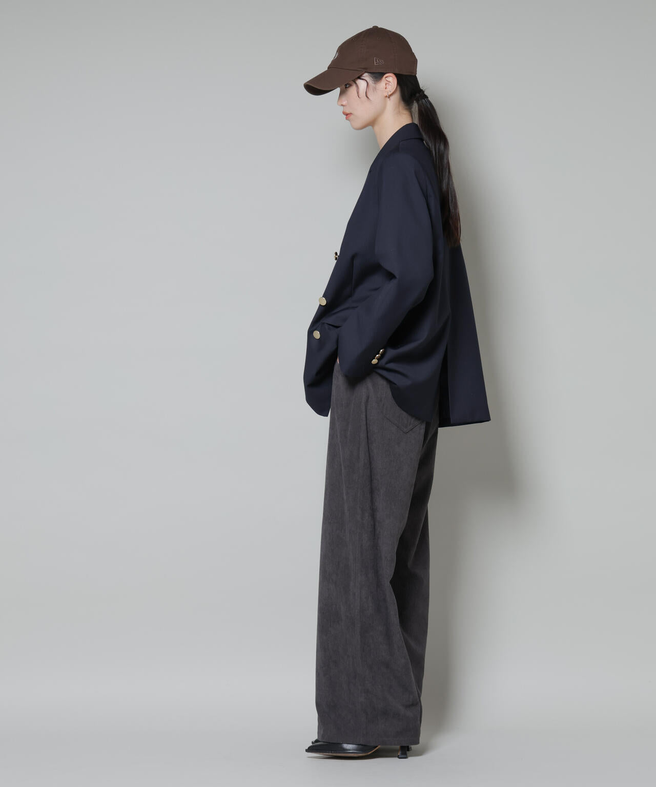 ソフトコーデュロイストレートパンツ 6735227319