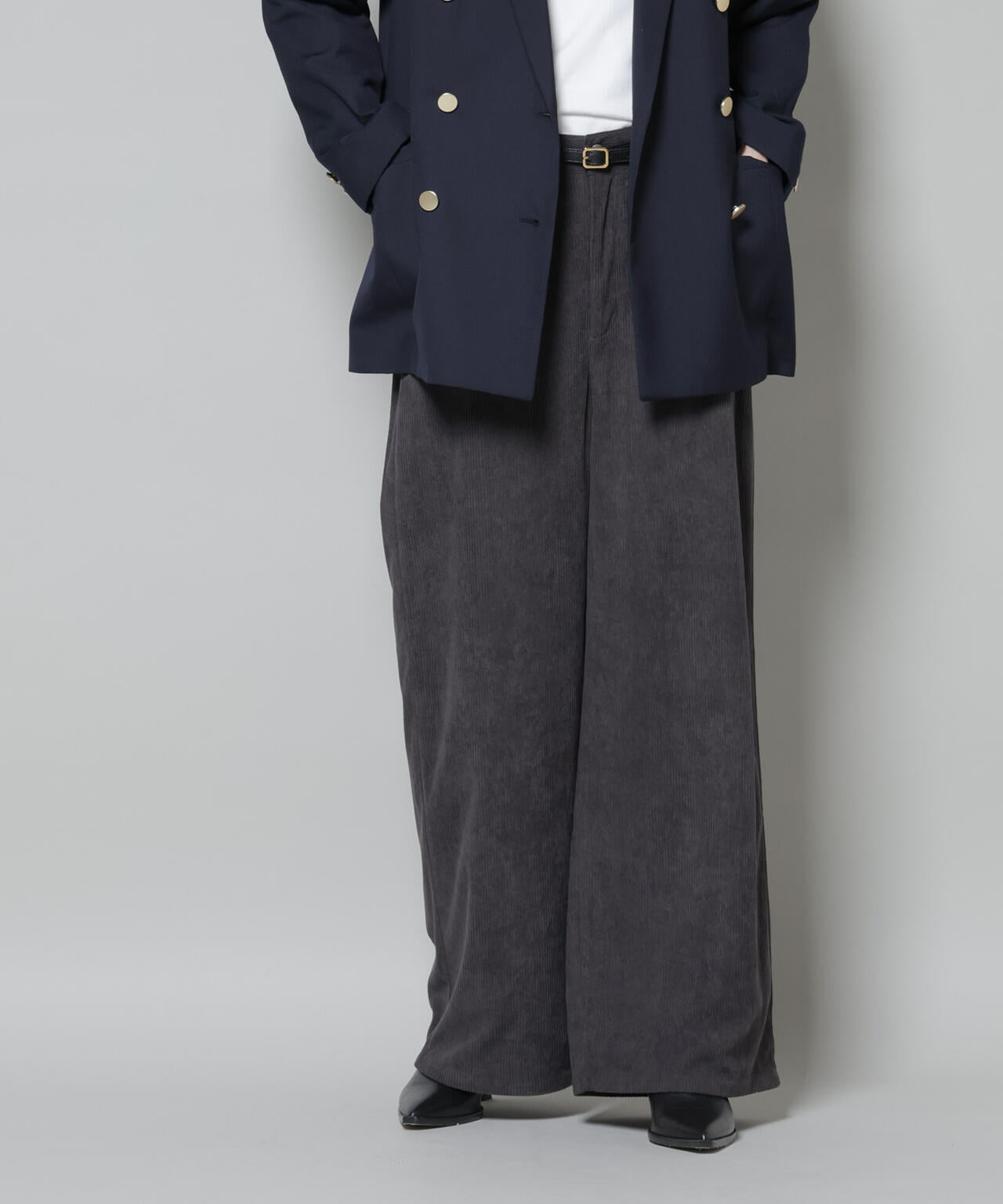 ソフトコーデュロイストレートパンツ 6735227319