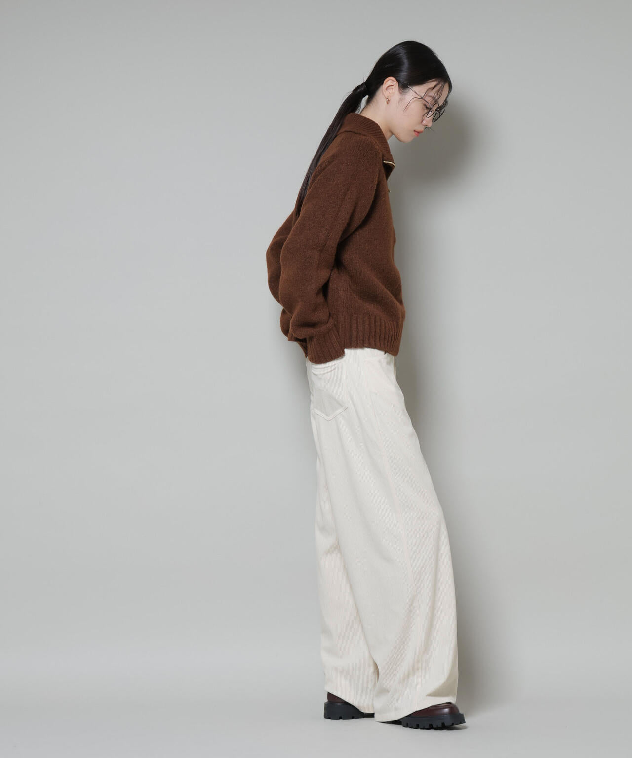 ソフトコーデュロイストレートパンツ 6735227319