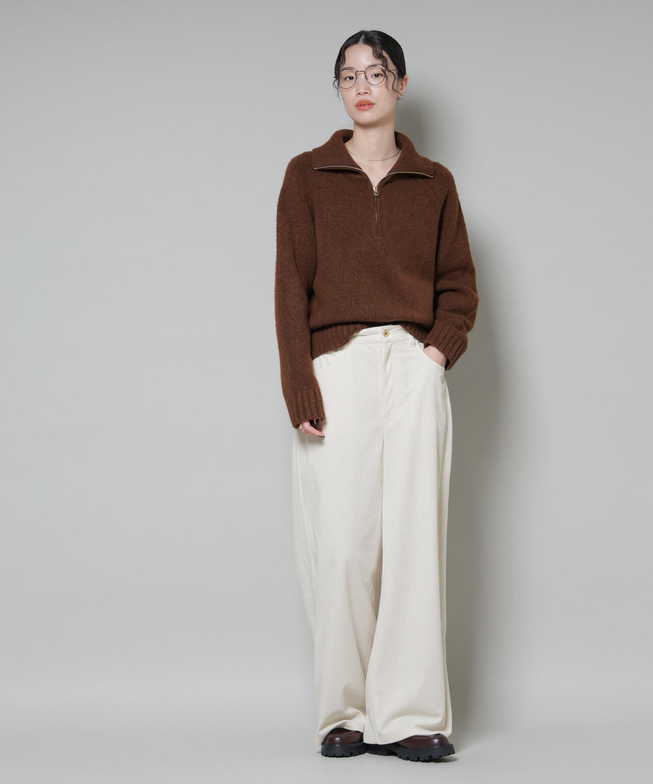 ソフトコーデュロイストレートパンツ 6735227319