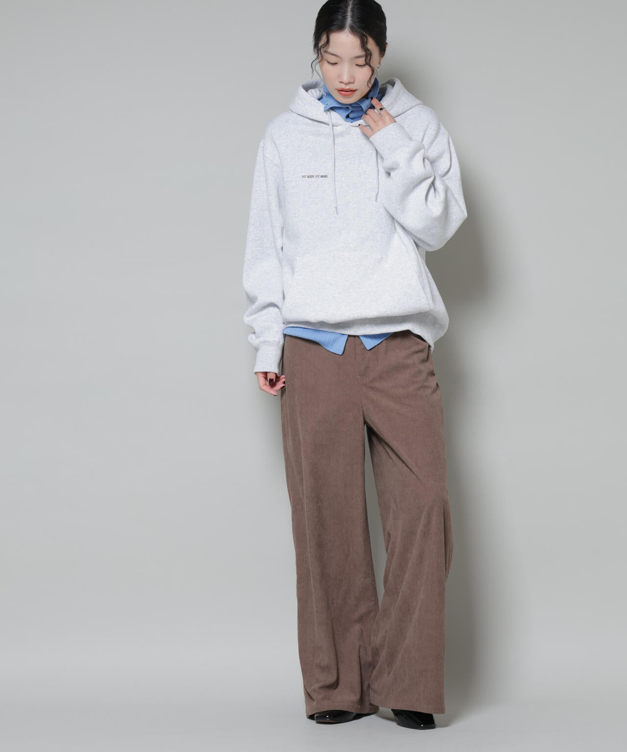 ソフトコーデュロイストレートパンツ 6735227319